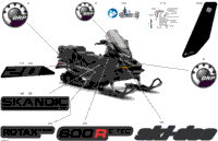 2024 North America - SKANDIC 600R E-TEC - SE - ALRG - Deep Black - 154X20X1.5ICST Track