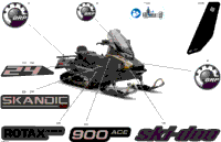 2024 North America - SKANDIC 900 ACE - LE - ANRB - Northern Lichen - 154X24X1.5CST Track