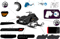 2024 North America - SUMMIT 850 E-TEC - X - TNR2 - Deep Black - 154X16X3P4F Track