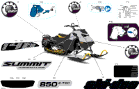 2024 North America - SUMMIT 850 E-TEC - Adrenaline - CDRF - Catalyst Gray - 146X16X2.5PF Track