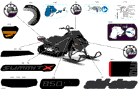 2024 North America - SUMMIT 850 E-TEC - X - TNRF - Deep Black - 154X16X2.5PLF Track