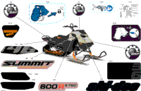 2024 North America - SUMMIT 600R E-TEC - Adrenaline with Edge Package - CKRB - Northern Lichen - 146X16X2.5PF Track