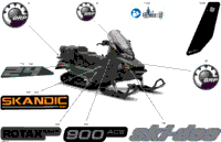 2024 North America - SKANDIC 900 ACE - SE - ANRF - Tundra Green - 154X24X1.5ICST Track