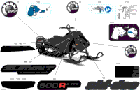 2024 North America - SUMMIT 600R E-TEC - Adrenaline - CERA - Deep Black - 154X16X2.5PLF Track