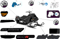 2024 North America - SUMMIT 600R E-TEC - Adrenaline - CERB - Deep Black - 154X16X2.5PLF Track
