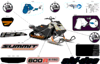 2024 North America - SUMMIT 600R E-TEC - Adrenaline with Edge Package - CGRH - Northern Lichen - 154X16X2.5PLF Track