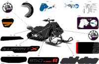 2024 North America - SUMMIT 850 E-TEC Turbo R - X with Expert Package - TSRD - Deep Black - 154X16X3P4 Track
