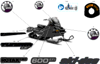 2024 North America - TUNDRA 600 EFI - LE - GDRC - Deep Black - 154X16X1.5CH Track