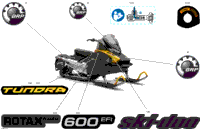 2024 North America - TUNDRA 600 EFI - SPORT - GKRA - Neo Yellow - 146X15X1.6C Track