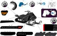 2024 North America - SUMMIT 850 E-TEC - X - TDRF - Deep Black - 165X16X3P4F Track