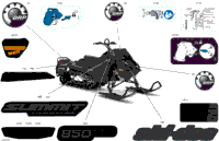 2024 North America - SUMMIT 850 E-TEC - Adrenaline - CERK - Deep Black - 154X16X2.5PLF Track