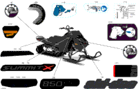 2024 North America - SUMMIT 850 E-TEC - X - TDRR - Deep Black - 165X16X2.5PLF Track