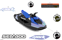 2024 North America - SPARK 900 HO ACE - 63RE - Conv package - Dazzling Blue - 3UP