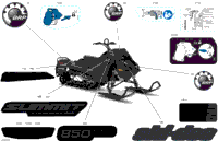 2024 North America - SUMMIT 850 E-TEC - Adrenaline - CERJ - Deep Black - 154X16X2.5PLF Track