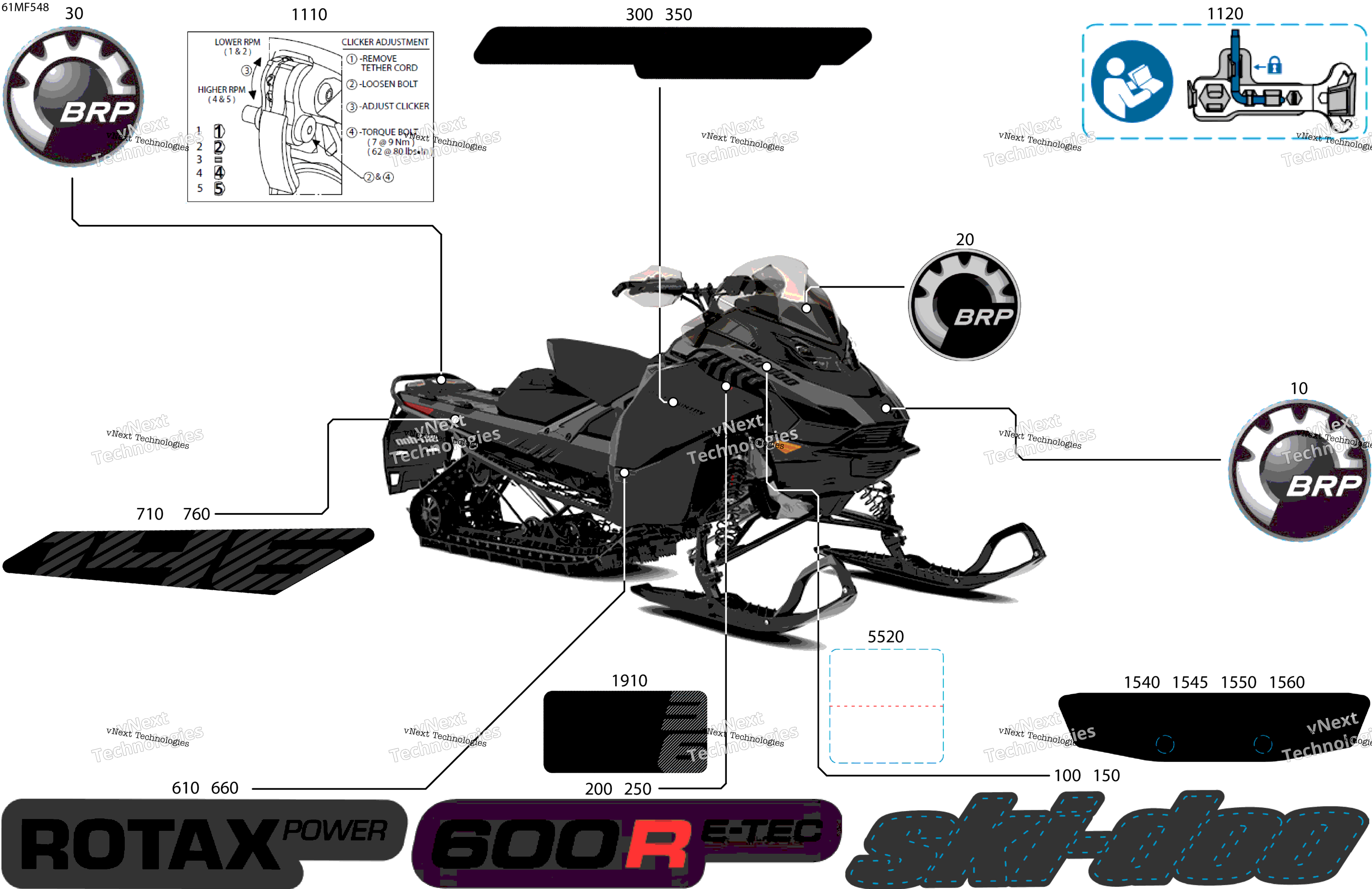 2026 BACKCOUNTRY - Adrenaline - 600R E -TEC - UJTF - Deep Black - 16X146X2.0P Track