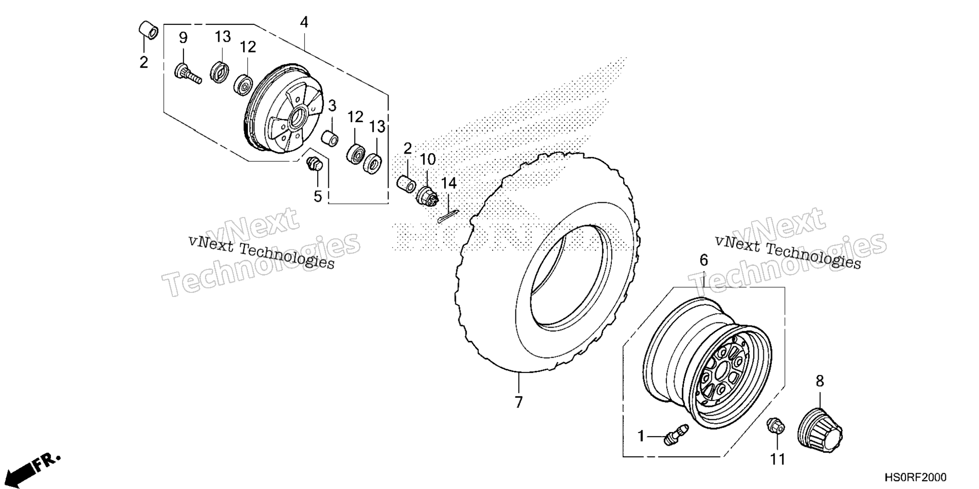 2025 TRX250TM1A (VIN# 1HFTE210-SJ100001 To 1HFTE210-SJ199999)