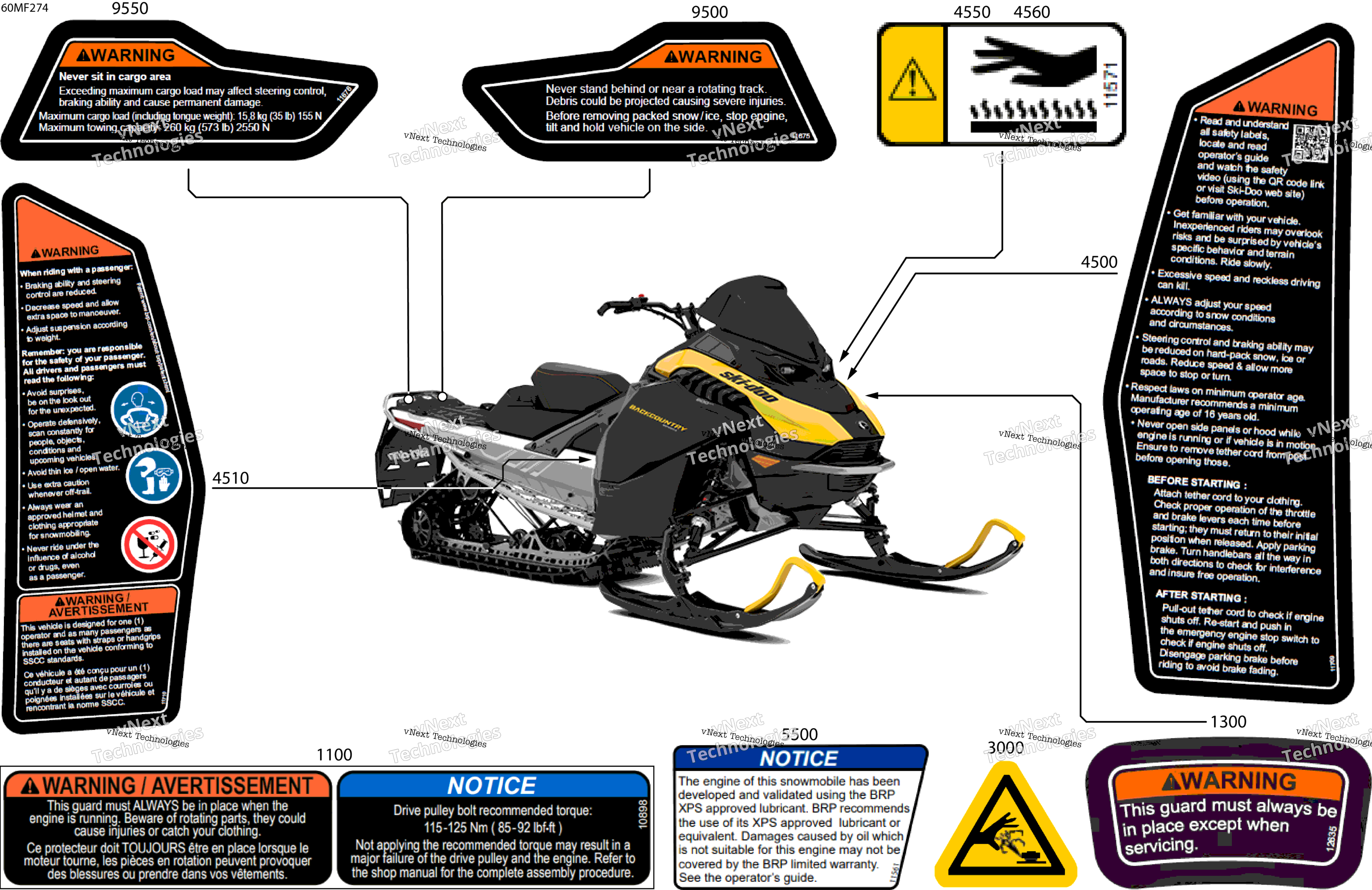 2026 BACKCOUNTRY - SPORT - 600 EFI - UBTC - Neo Yellow - 15X146X1.5S Track
