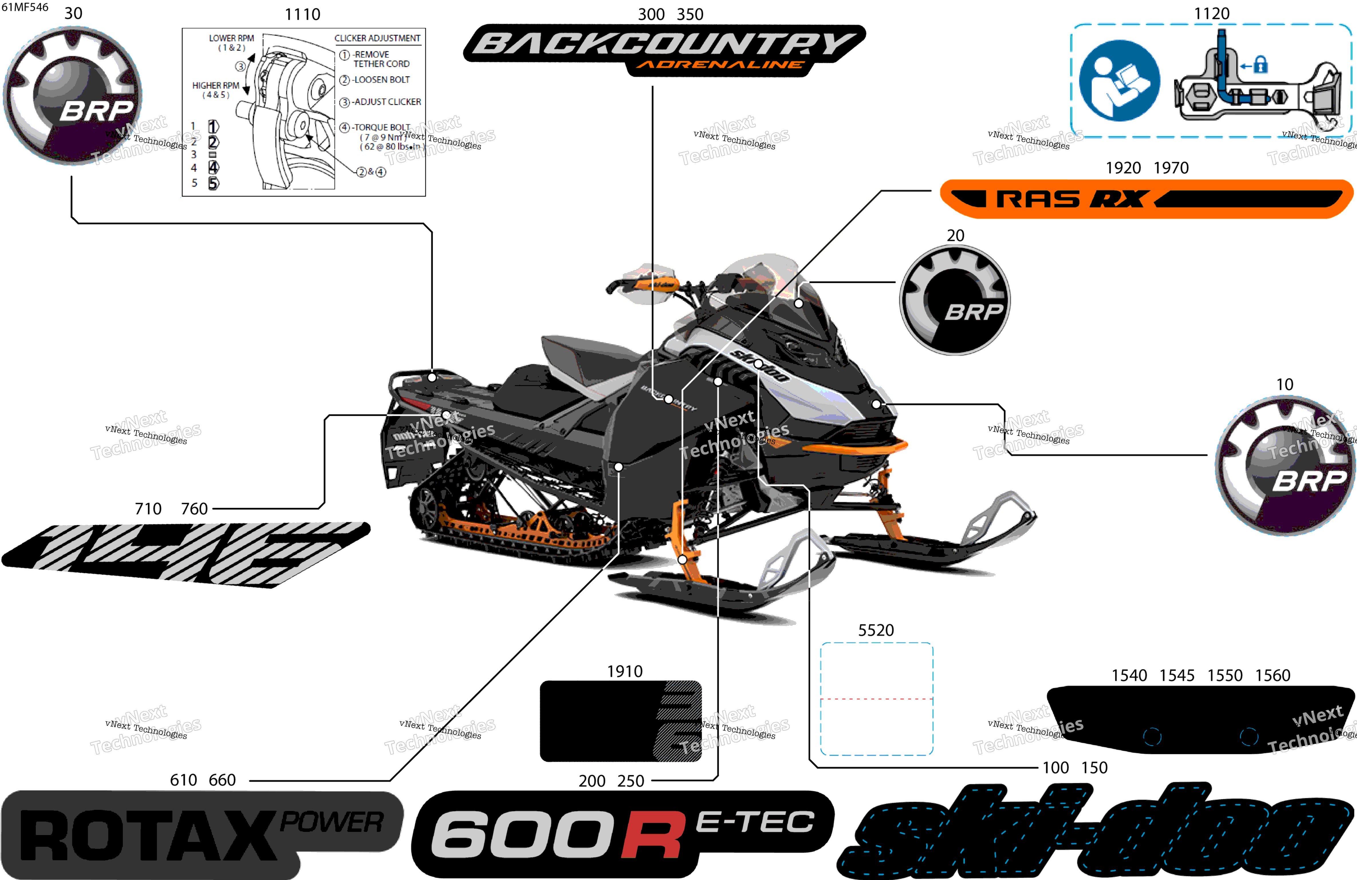 2026 BACKCOUNTRY - Adrenaline - 600R E -TEC - UJTC - Catalyst Gray - 15X146X1.5S Track