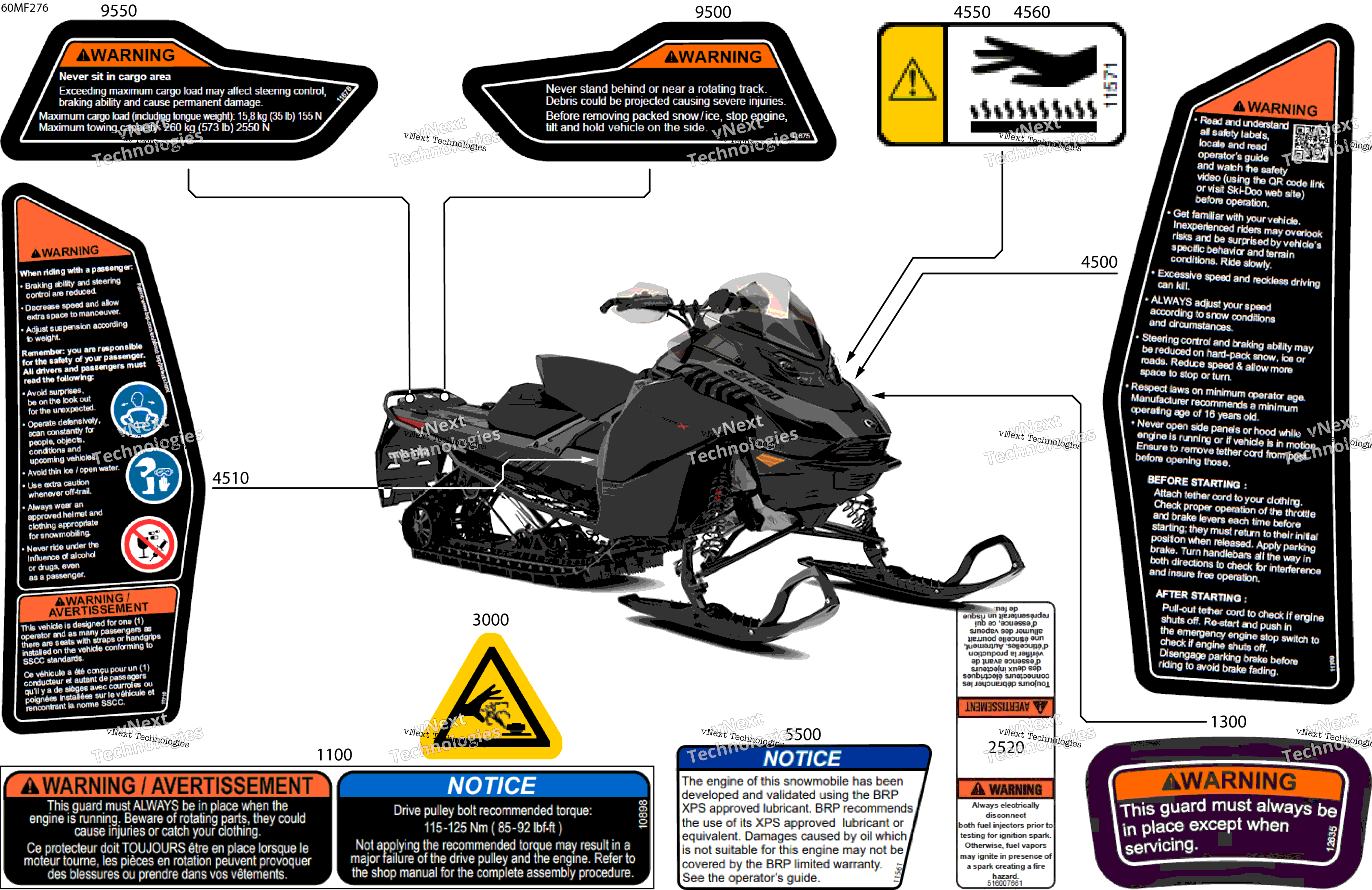 2026 BACKCOUNTRY - X - 850 E-TEC - UXTF - Deep Black - 15X146X1.5IS Track