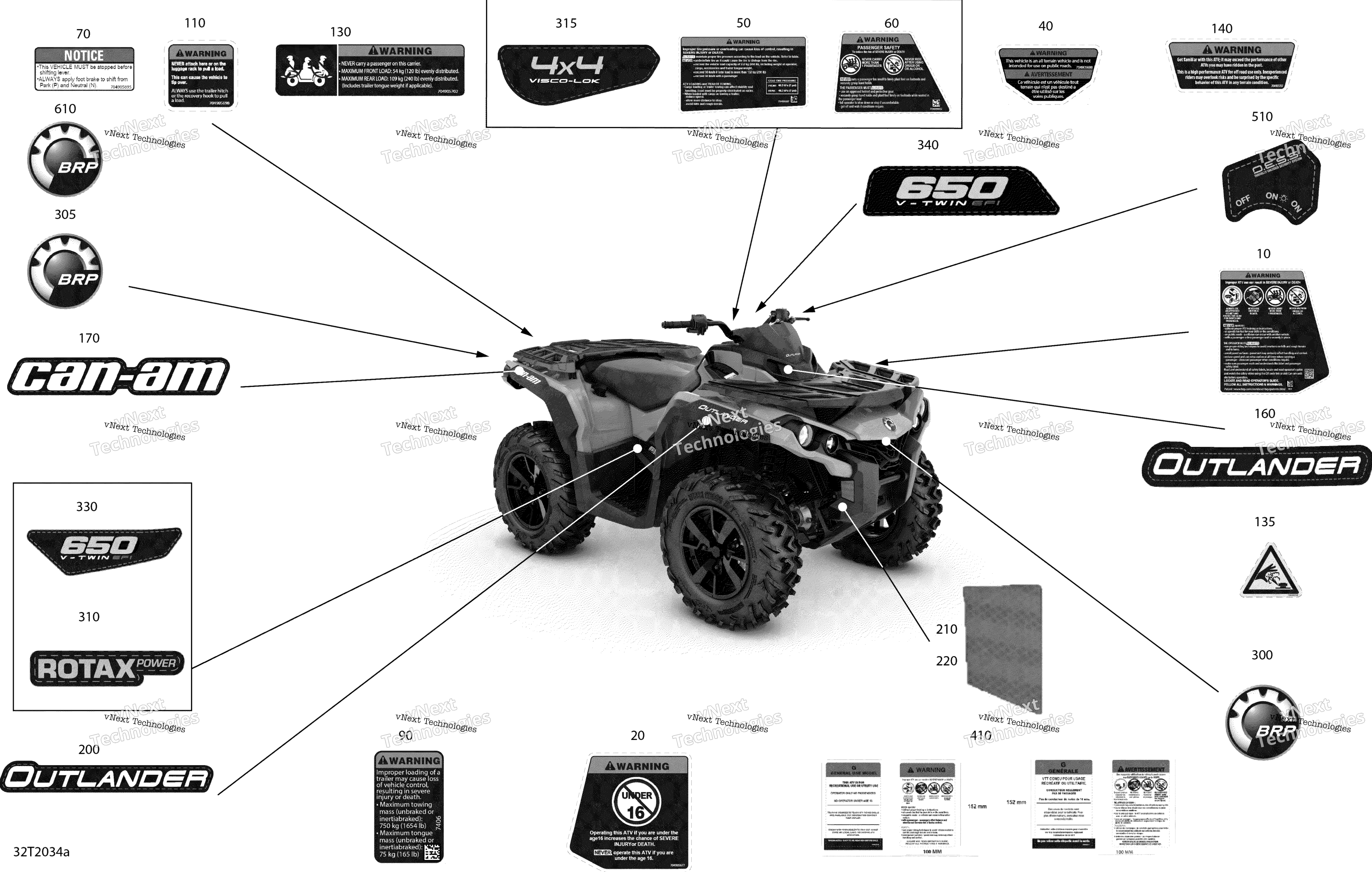2020 Outlander 650 EFI - STD DPS XT HUNTING - North America