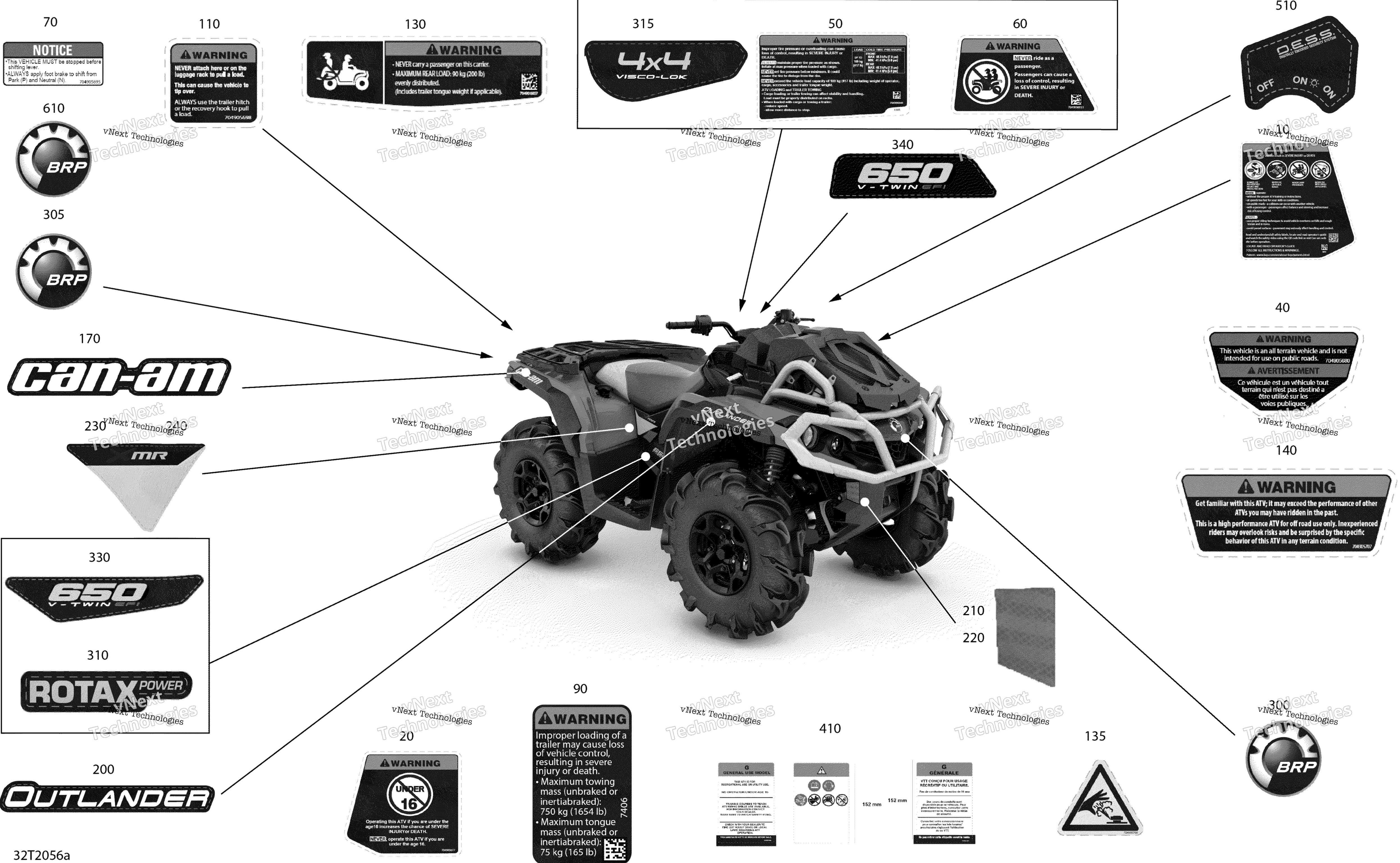2020 Outlander 650 EFI - XMR - North America