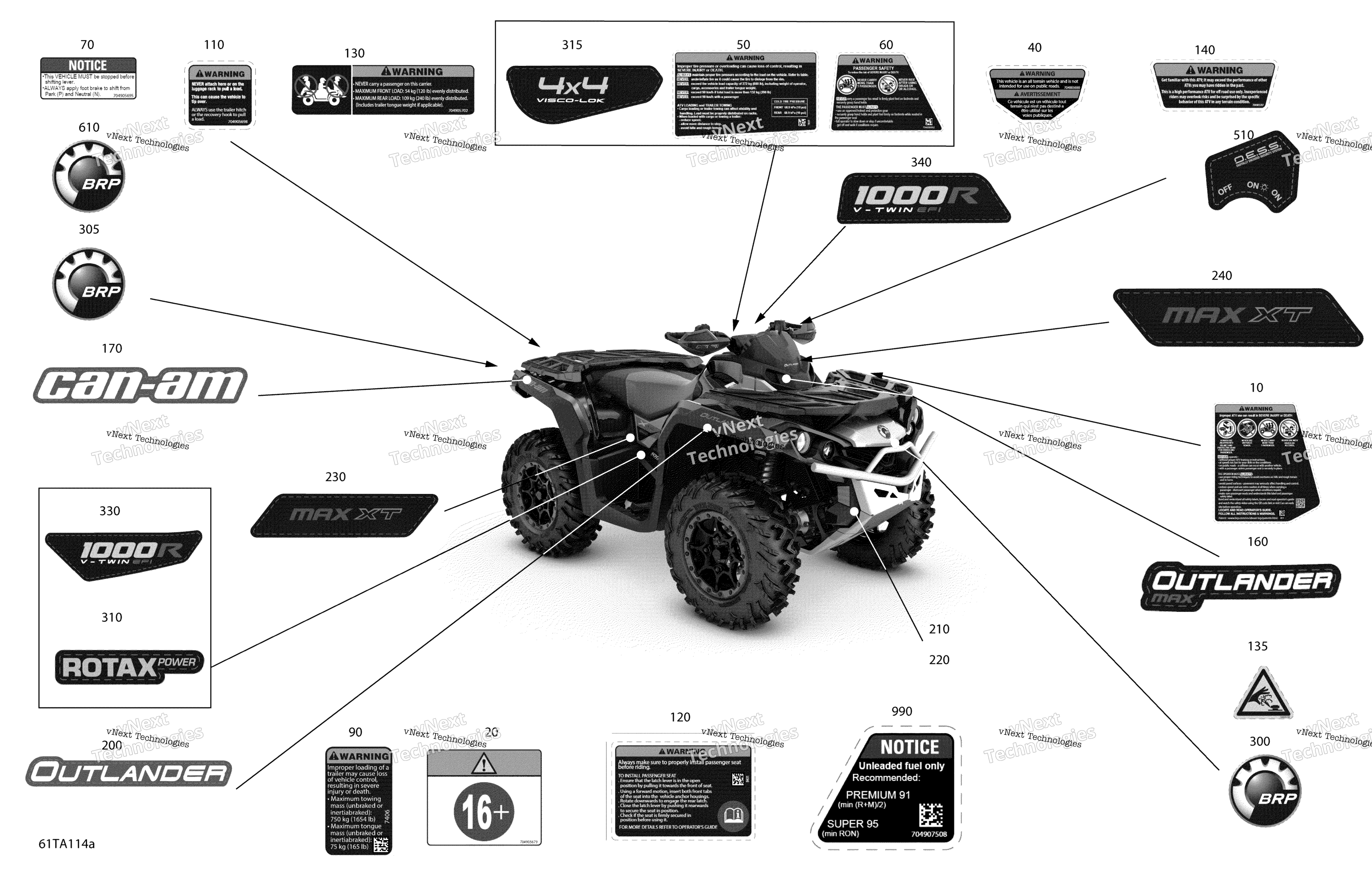 2021 Outlander MAX 1000R EFI - XT XTP LTD - North America