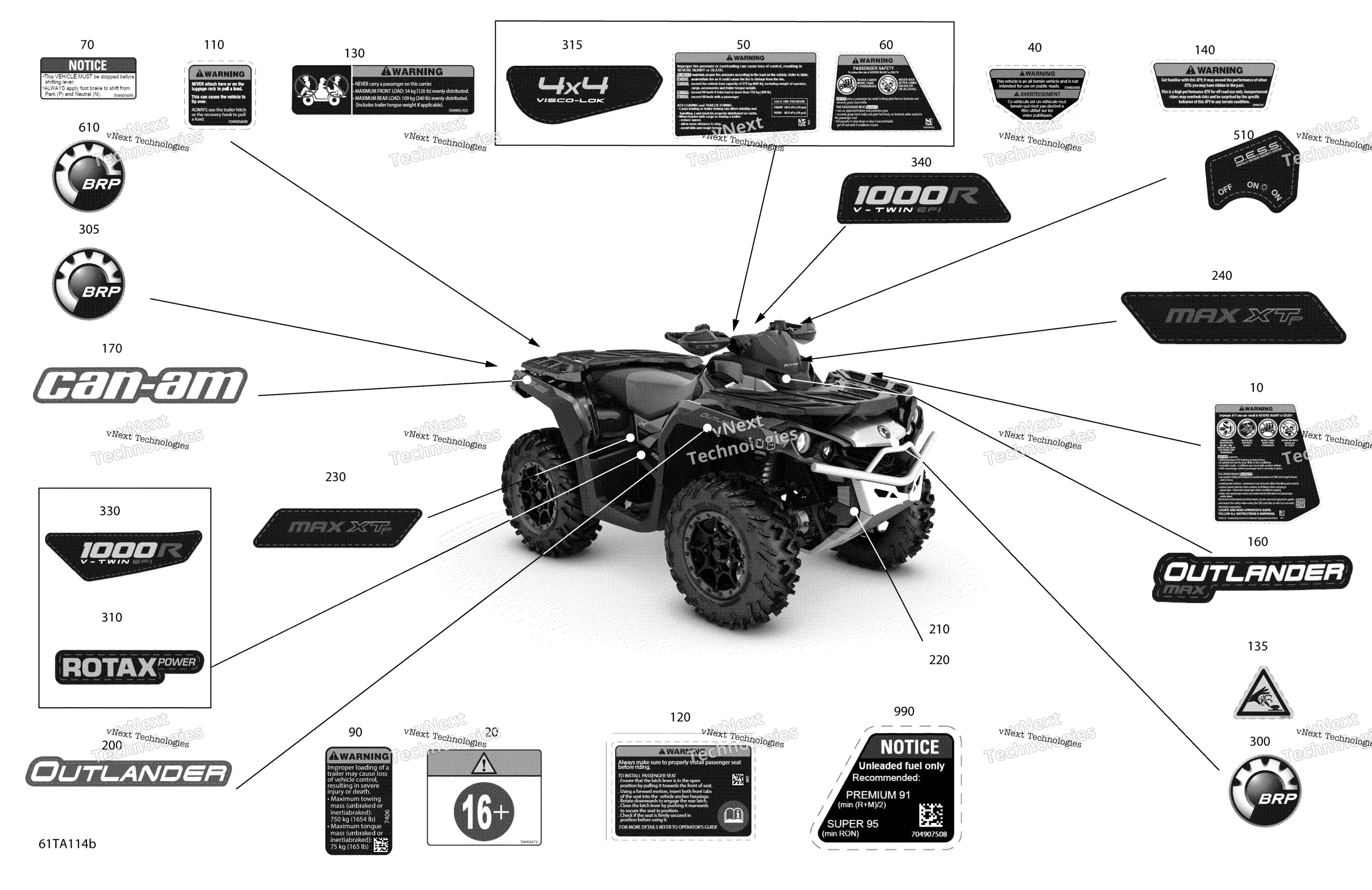 2021 Outlander MAX 1000R EFI - XT XTP LTD - North America
