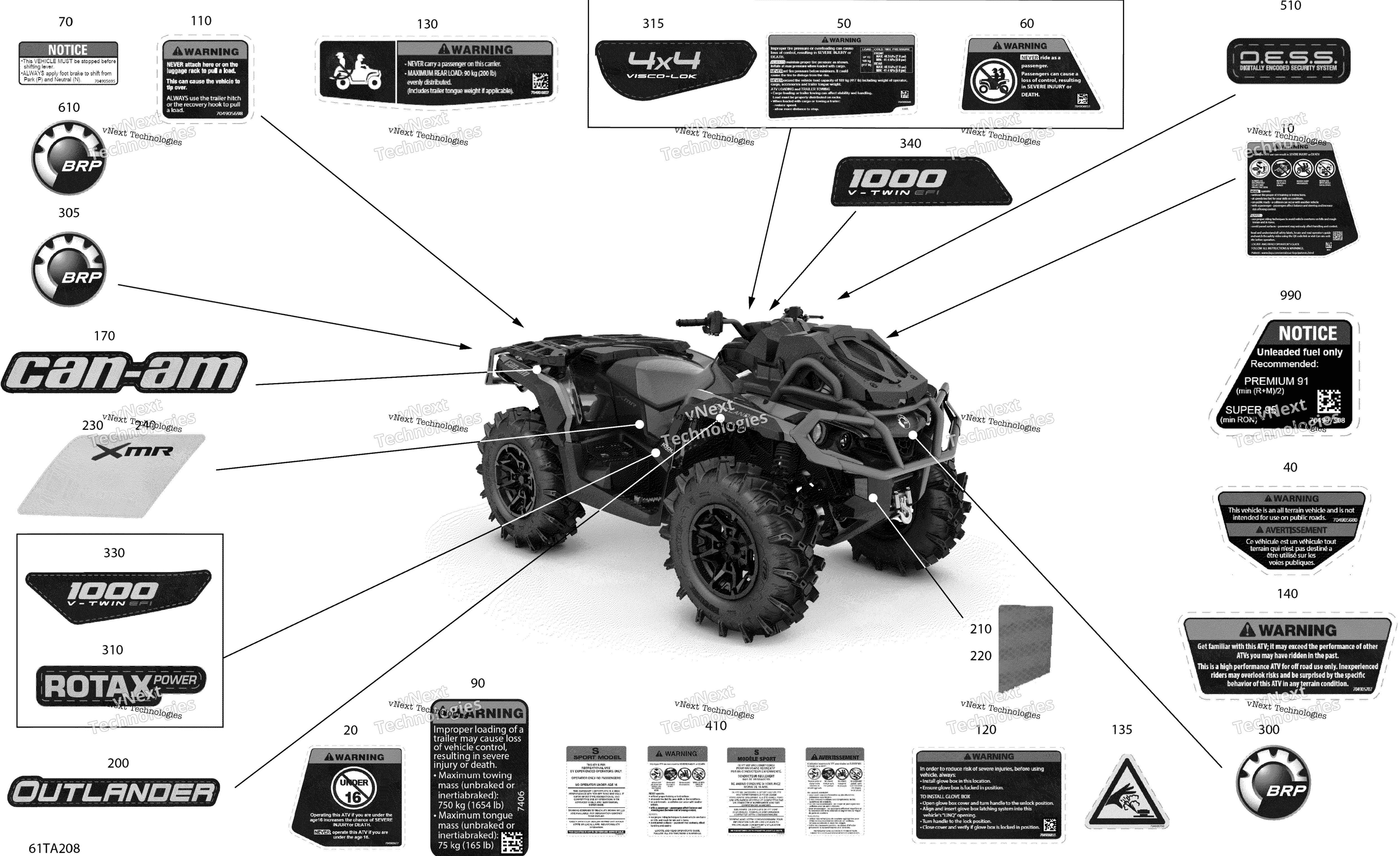 2021 Outlander 1000R EFI - XMR - North America