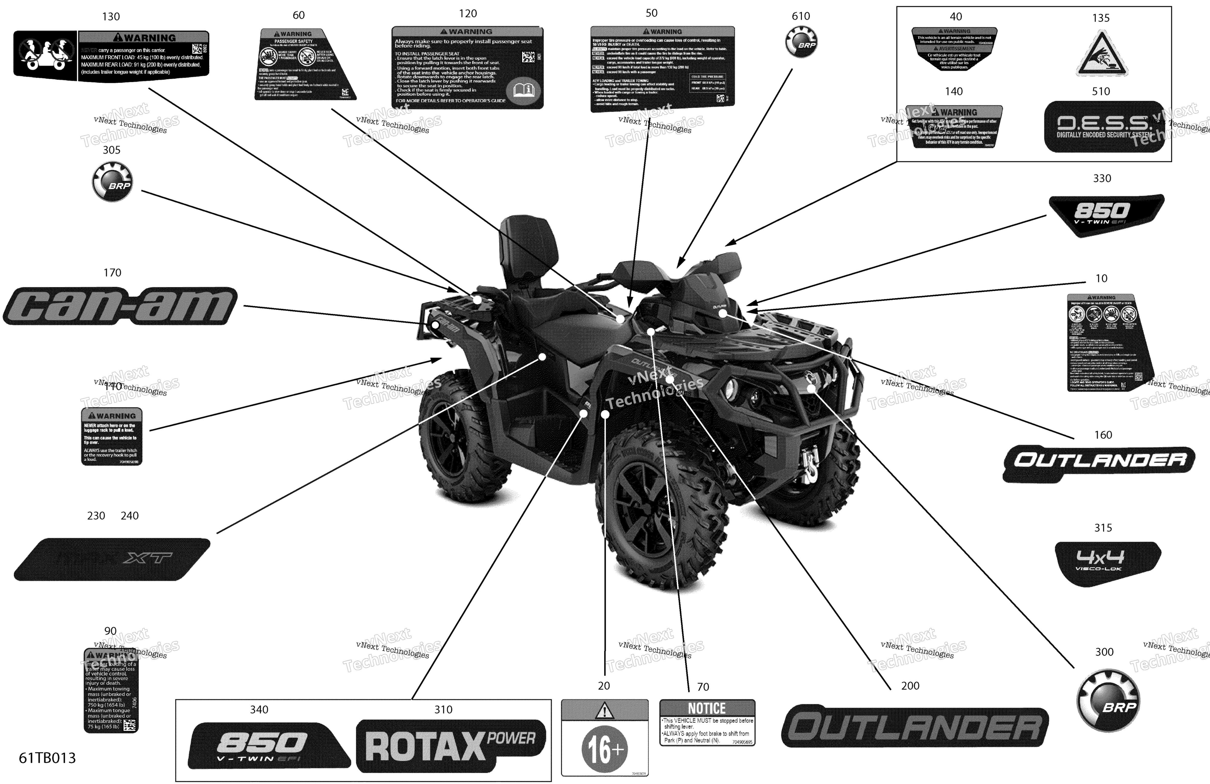 2022 Outlander MAX 850 EFI - XT - North America