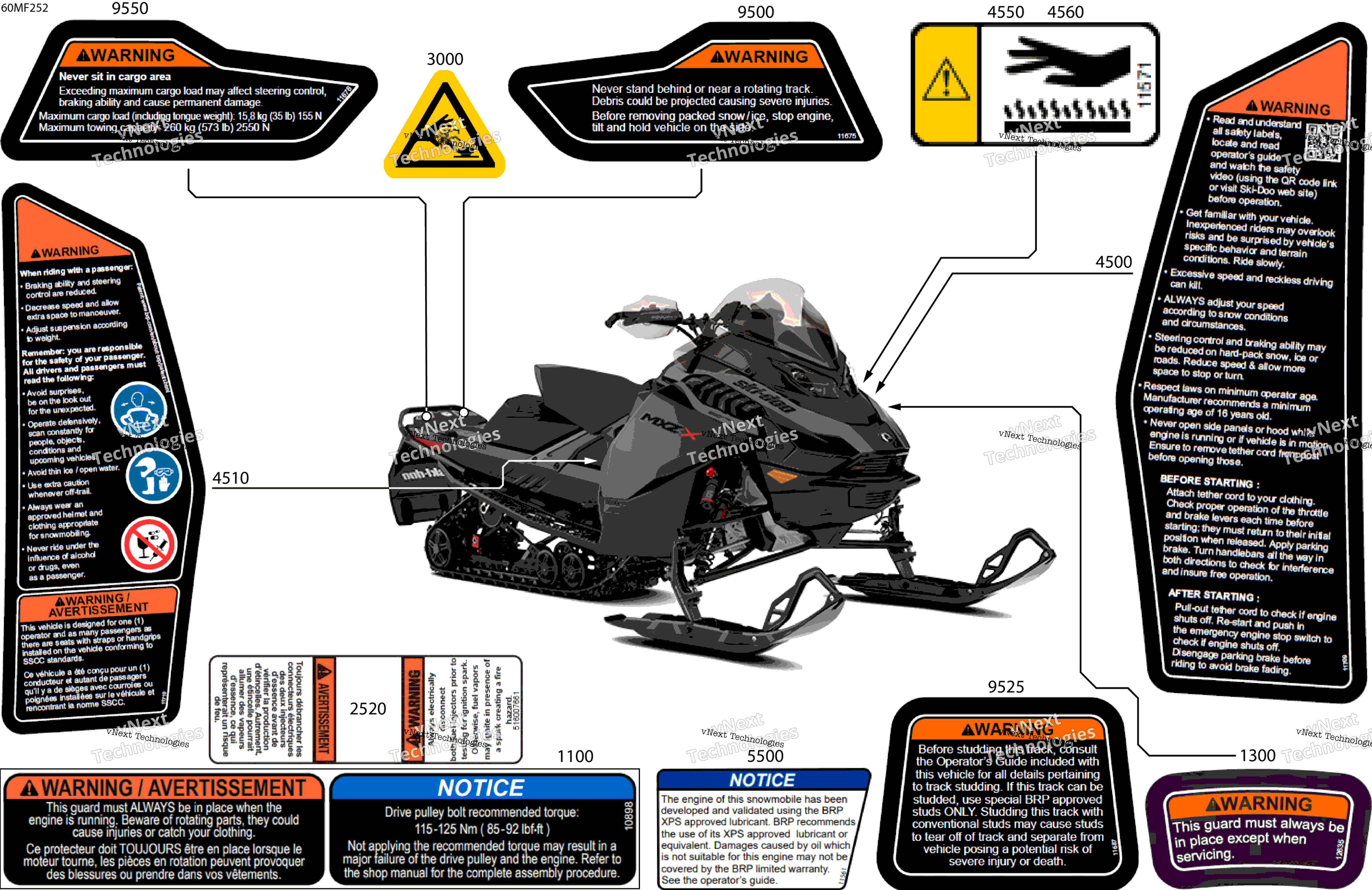 2026 MXZ - X - 850 E-TEC - UPTD - Deep Black - 15X137X1.25IR Track