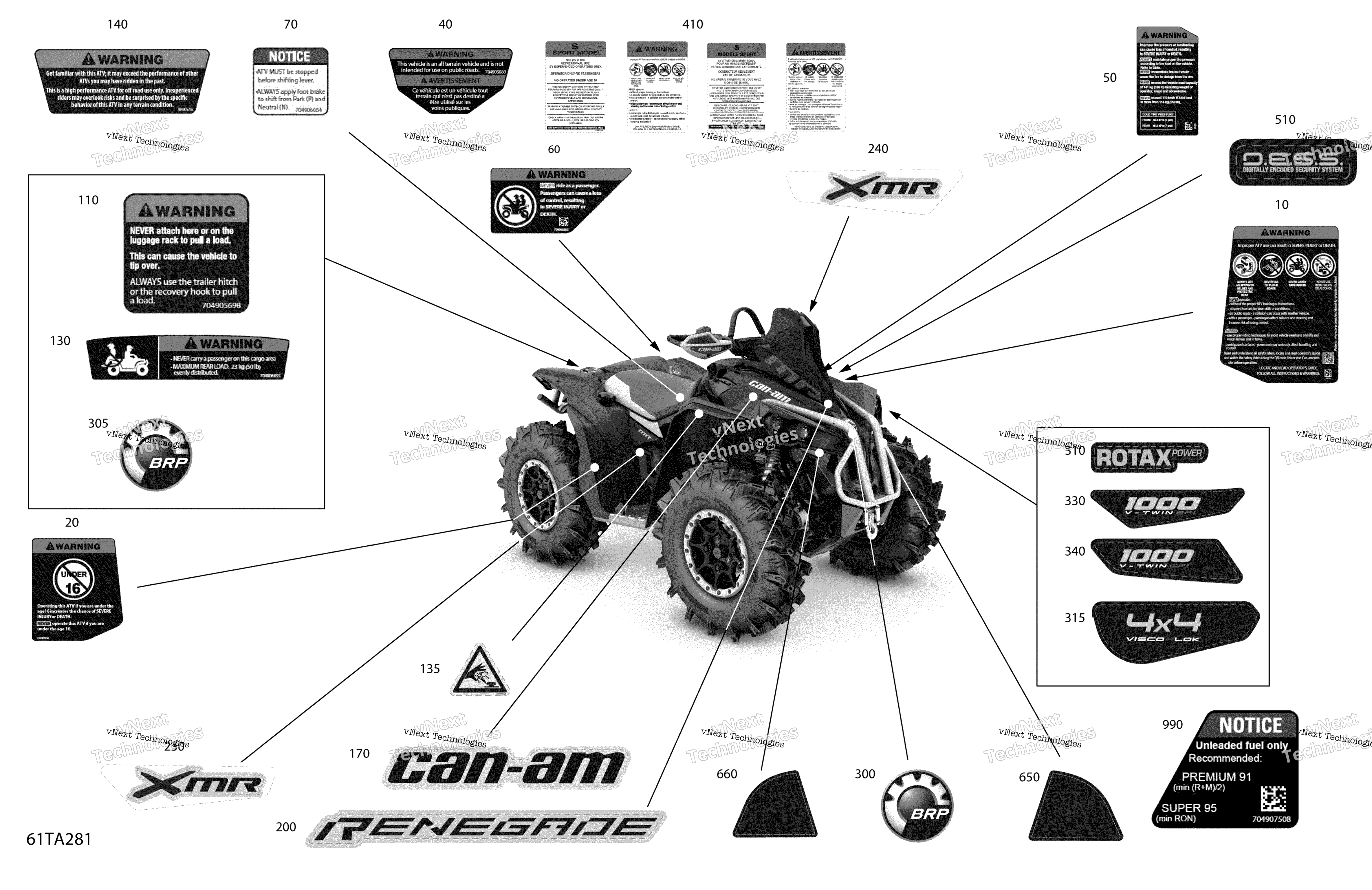 2021 Renegade 1000R EFI - XMR - NEO YELLOW - North America