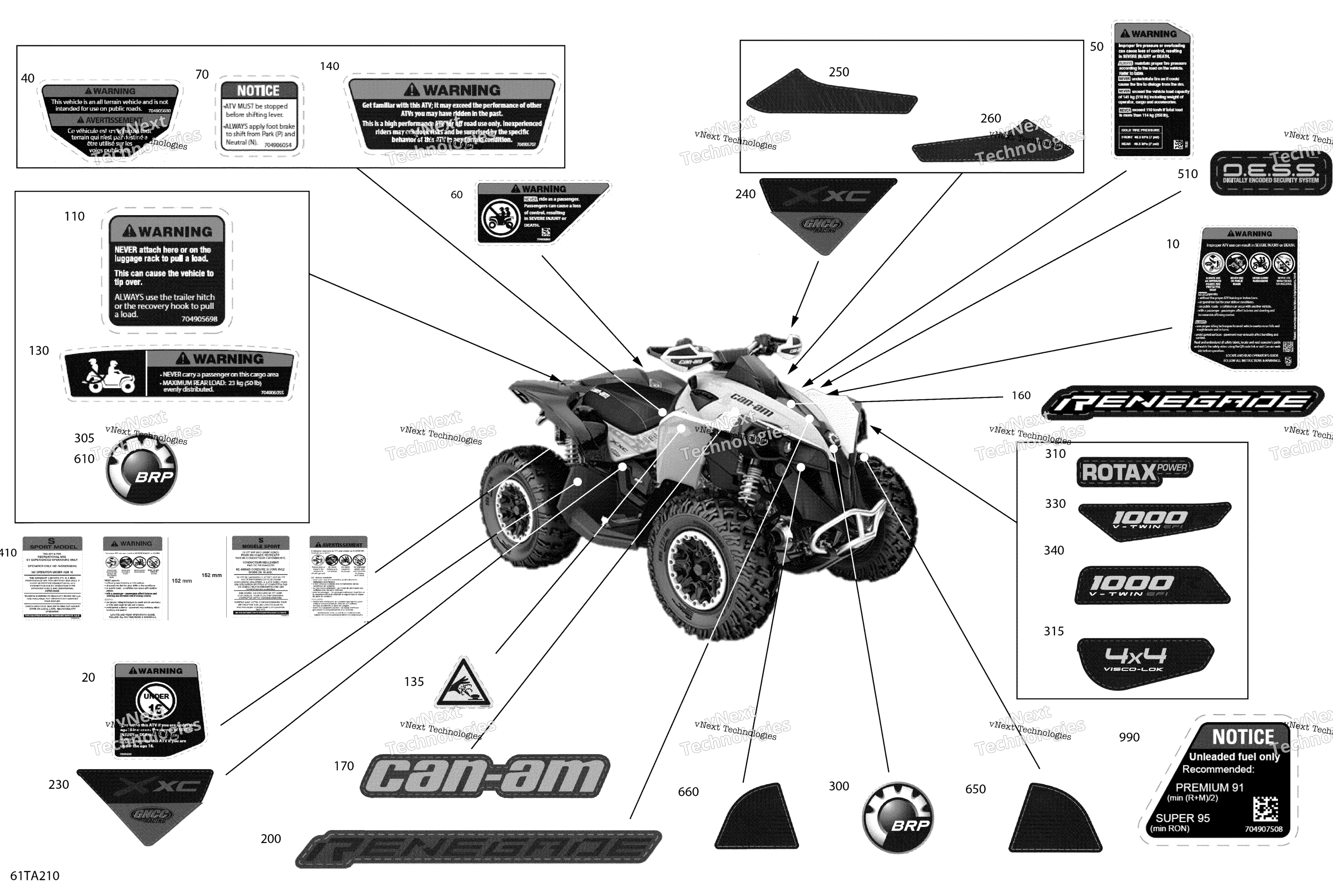 2021 Renegade 1000R EFI - XXC - North America