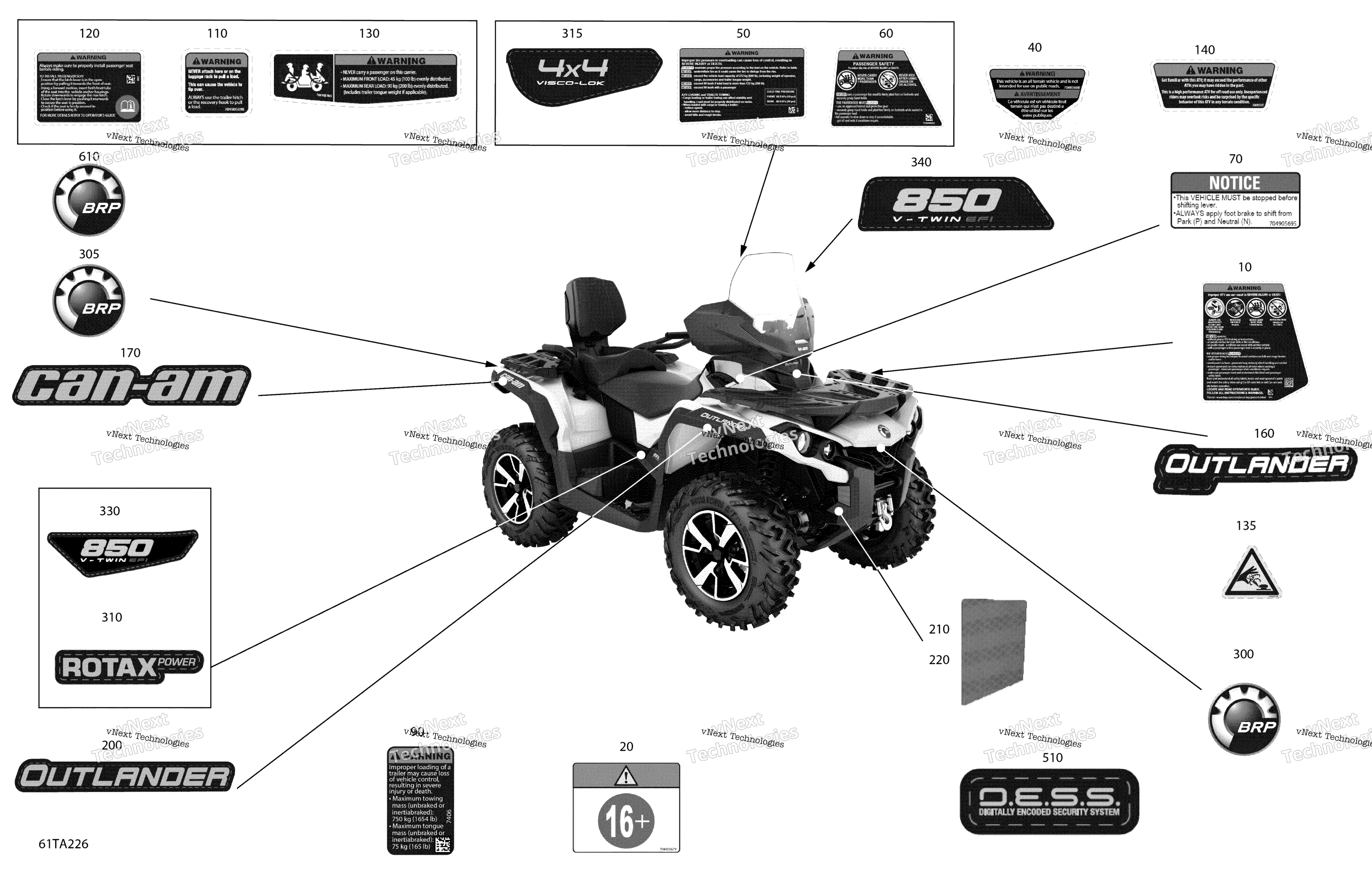 2021 Outlander MAX 850 EFI - XT XTP North Edition - North America