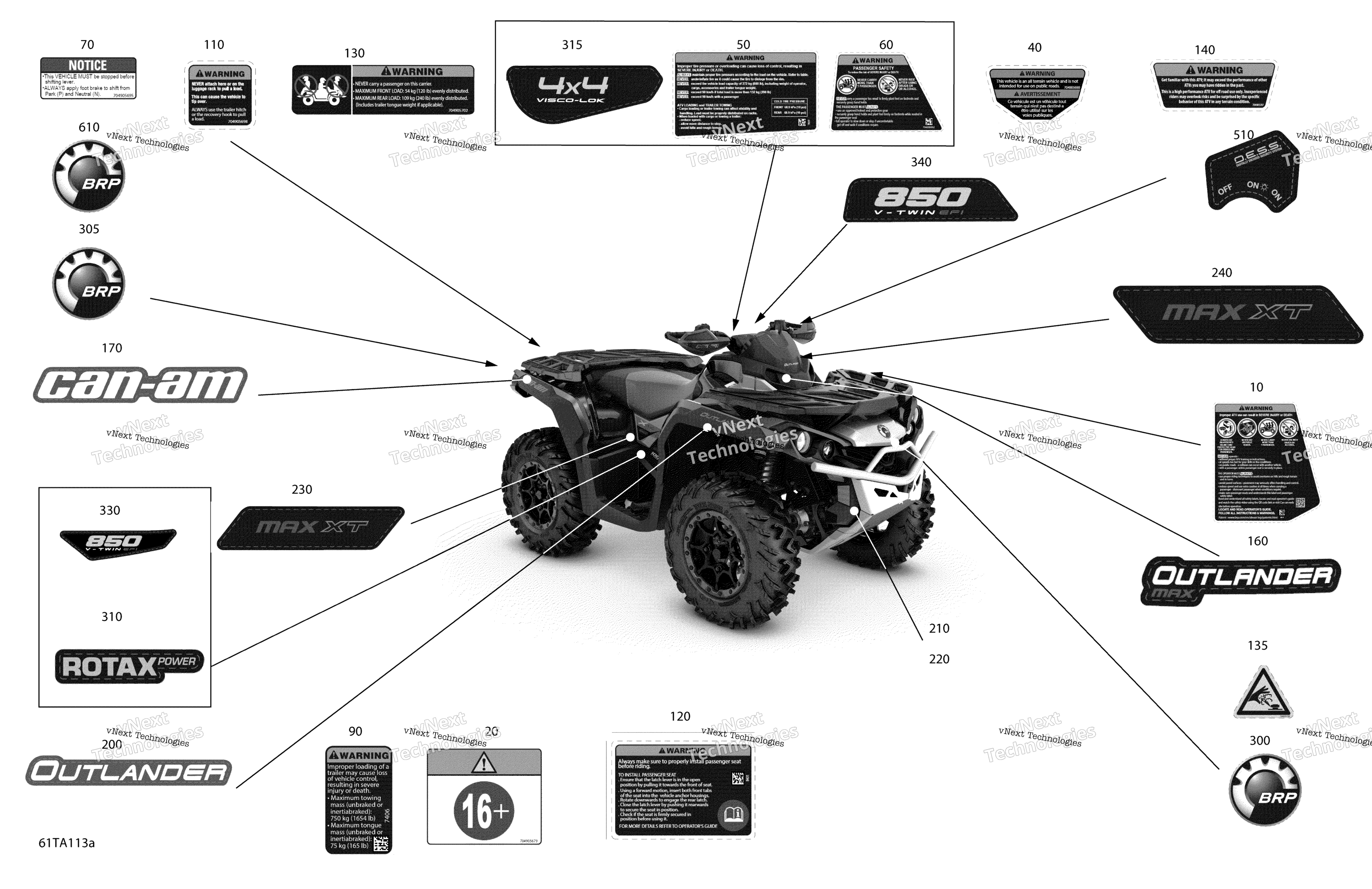 2021 Outlander MAX 850 EFI - XT XTP North Edition - North America