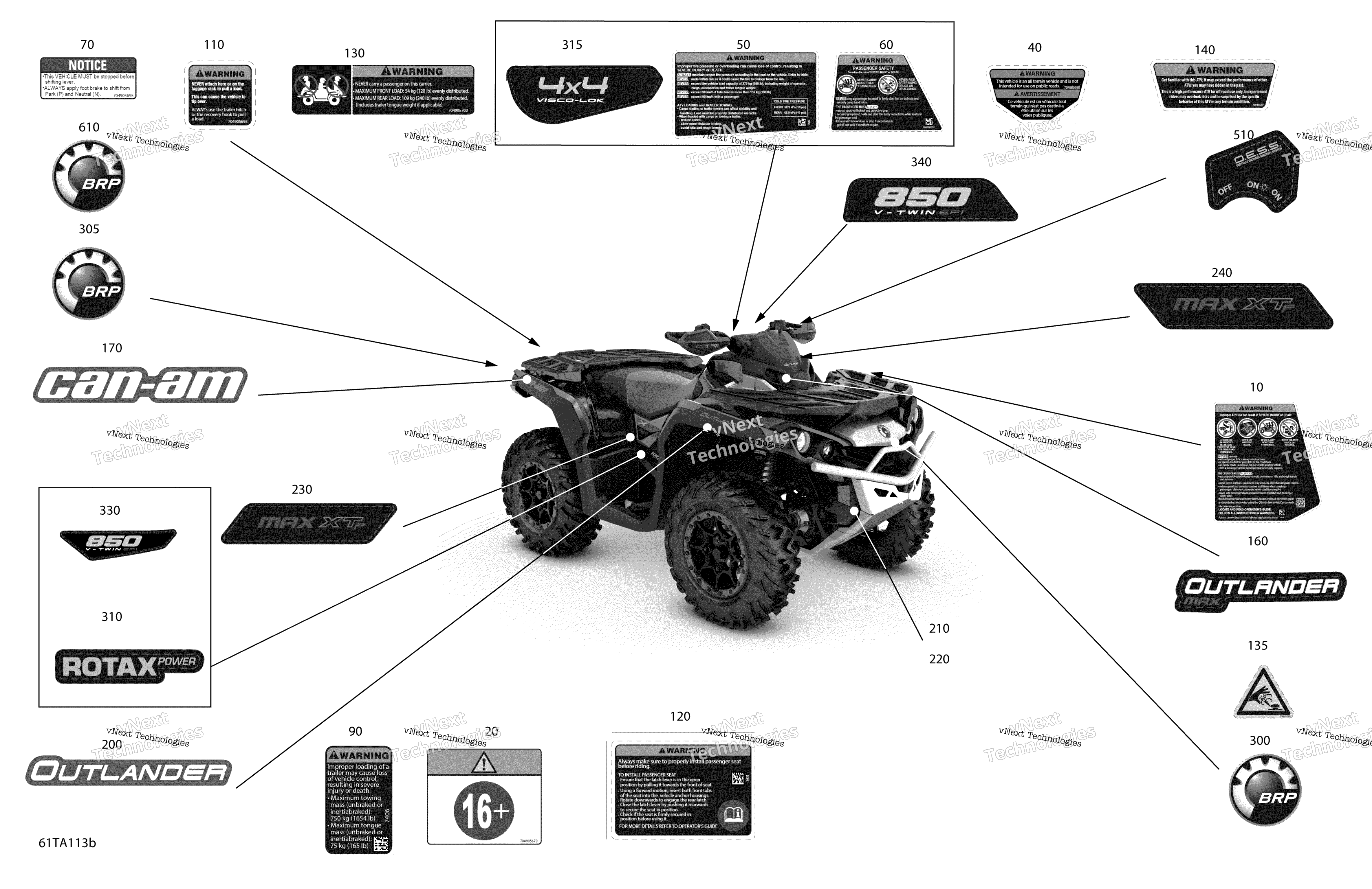 2021 Outlander MAX 850 EFI - XT XTP North Edition - North America