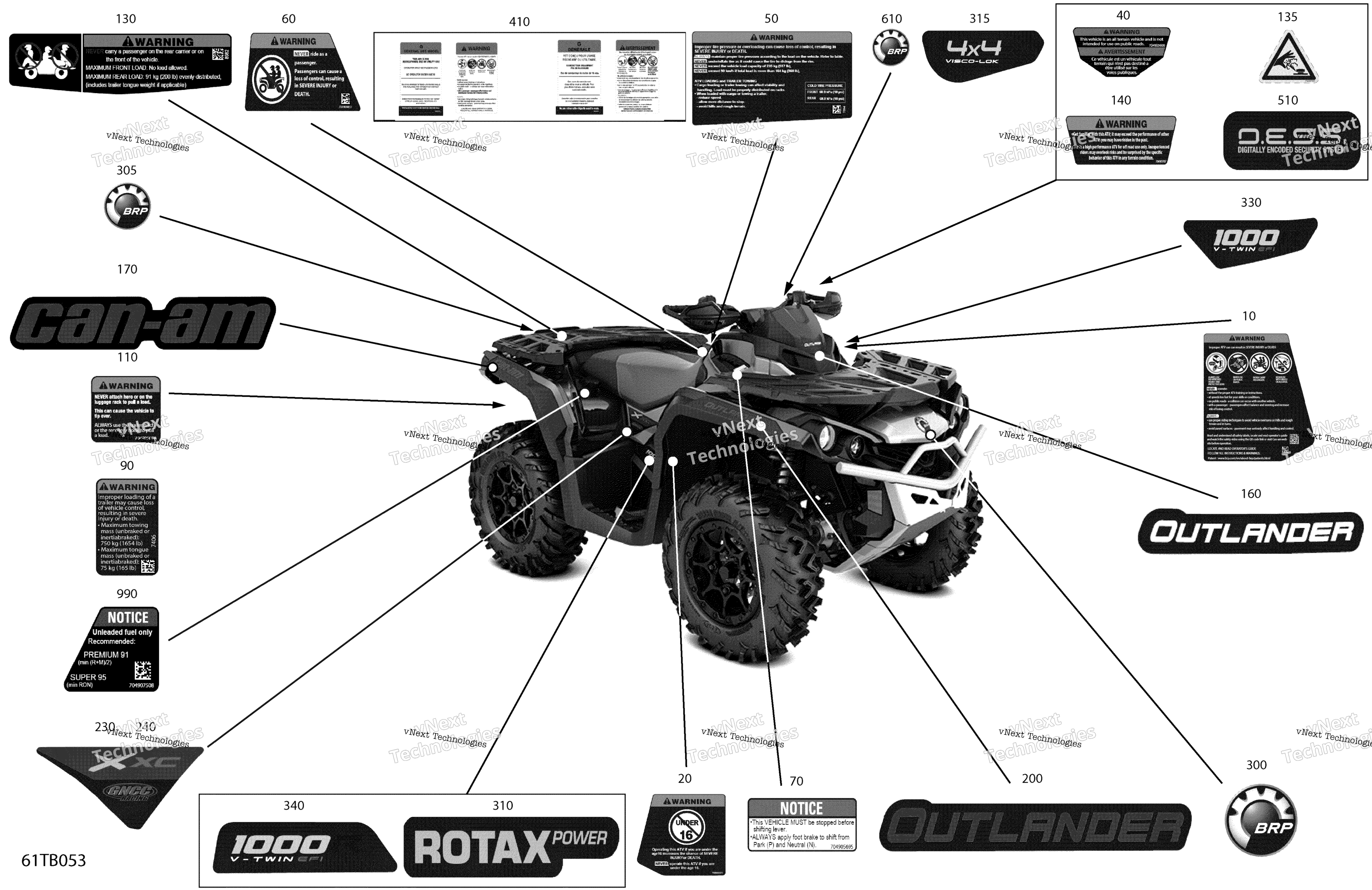 2022 Outlander 1000R EFI - XXC - North America