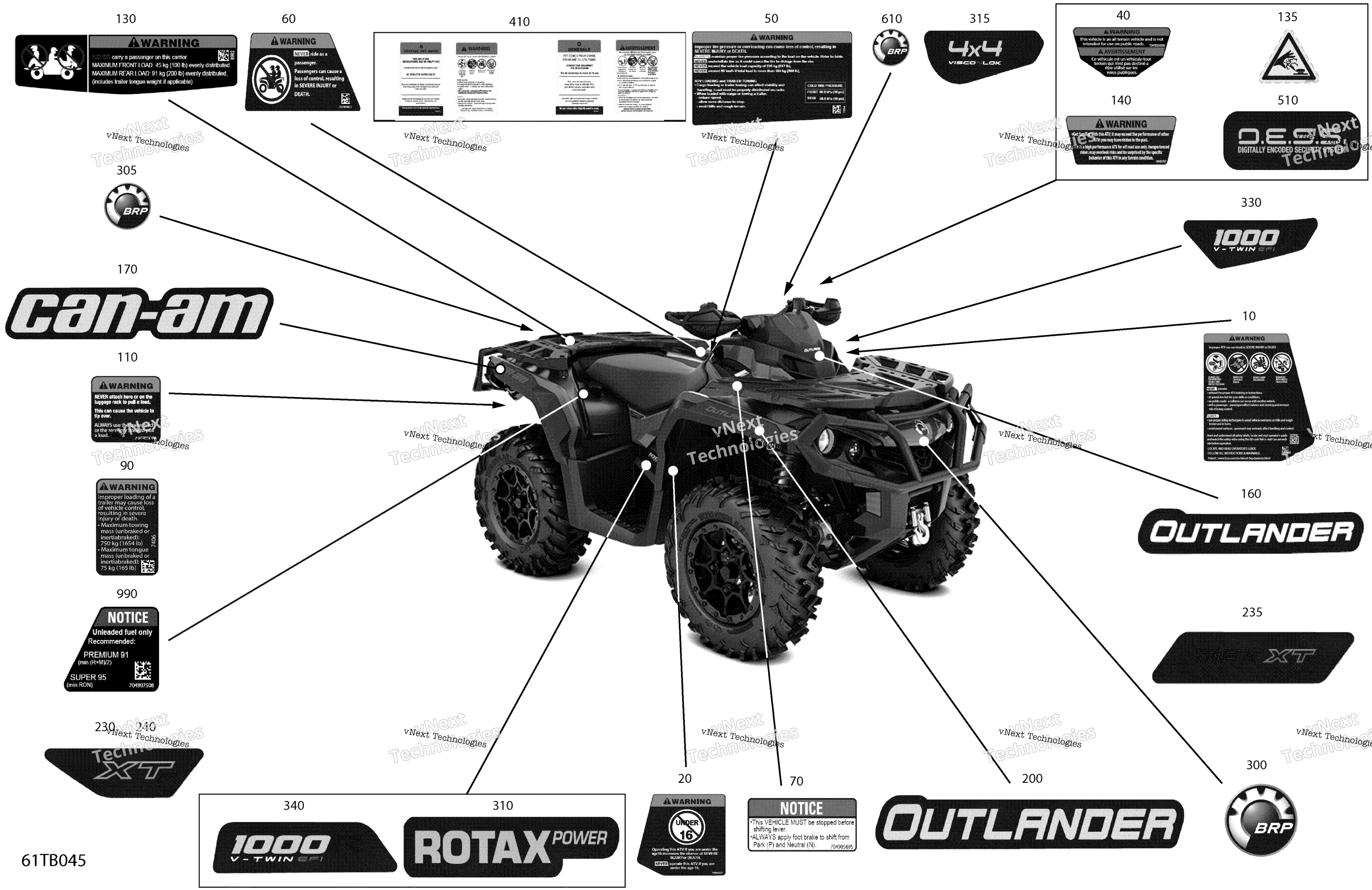 2022 Outlander 1000R EFI - XTP - North America
