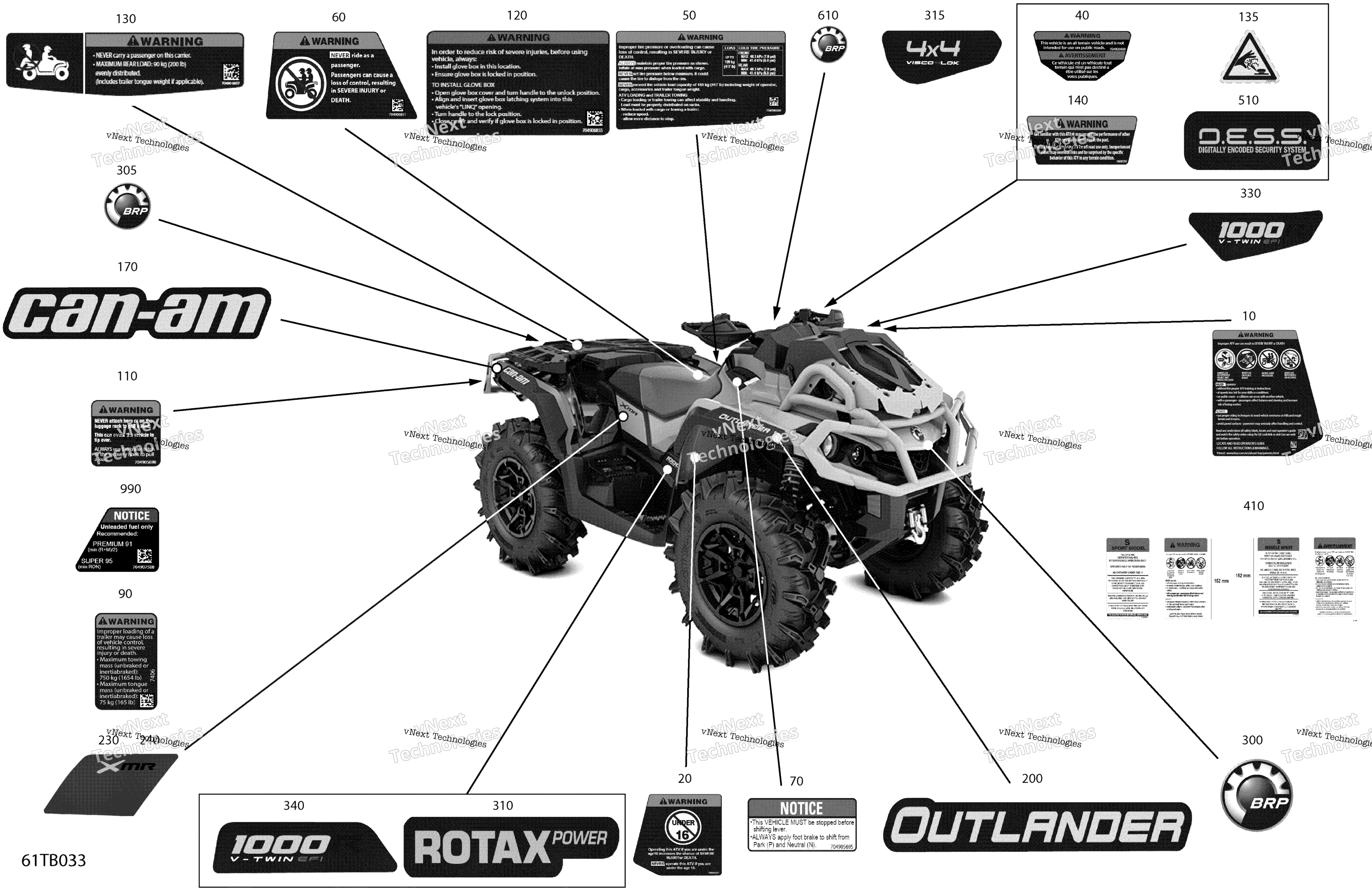 2022 Outlander 1000R EFI - XMR - North America