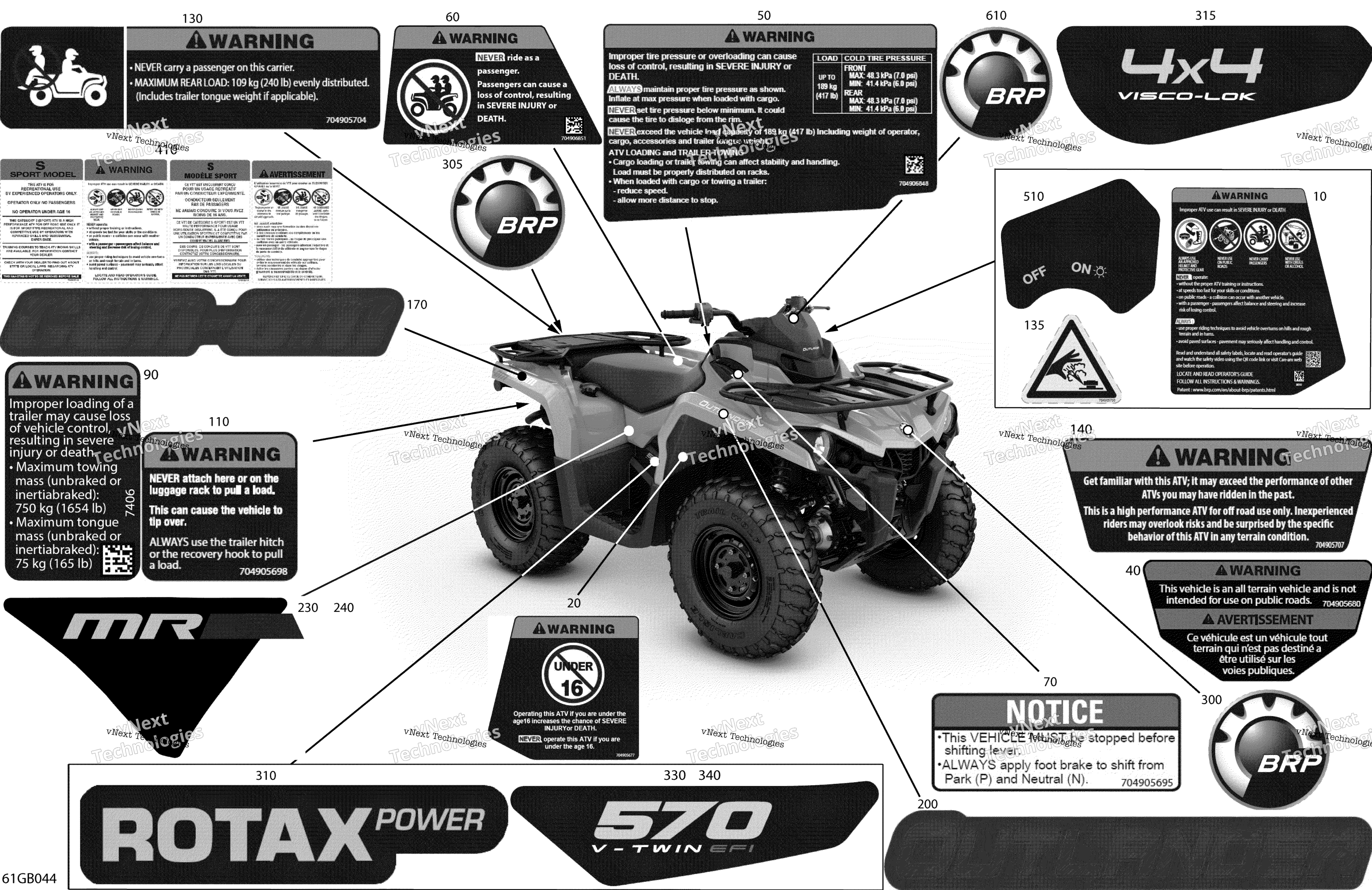 2022 Outlander 570 EFI - MR - North America