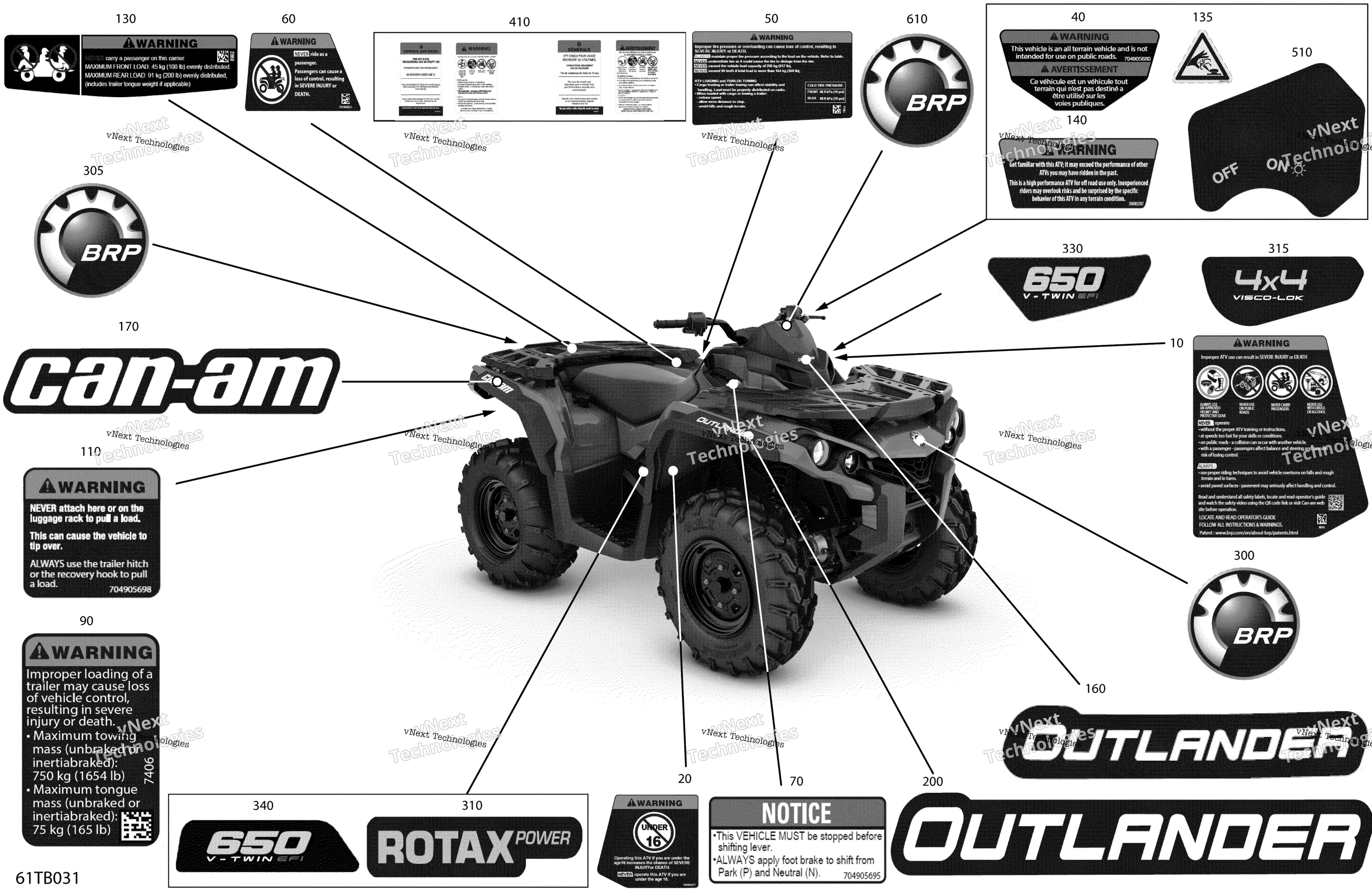 2022 Outlander 650 EFI - STD - North America