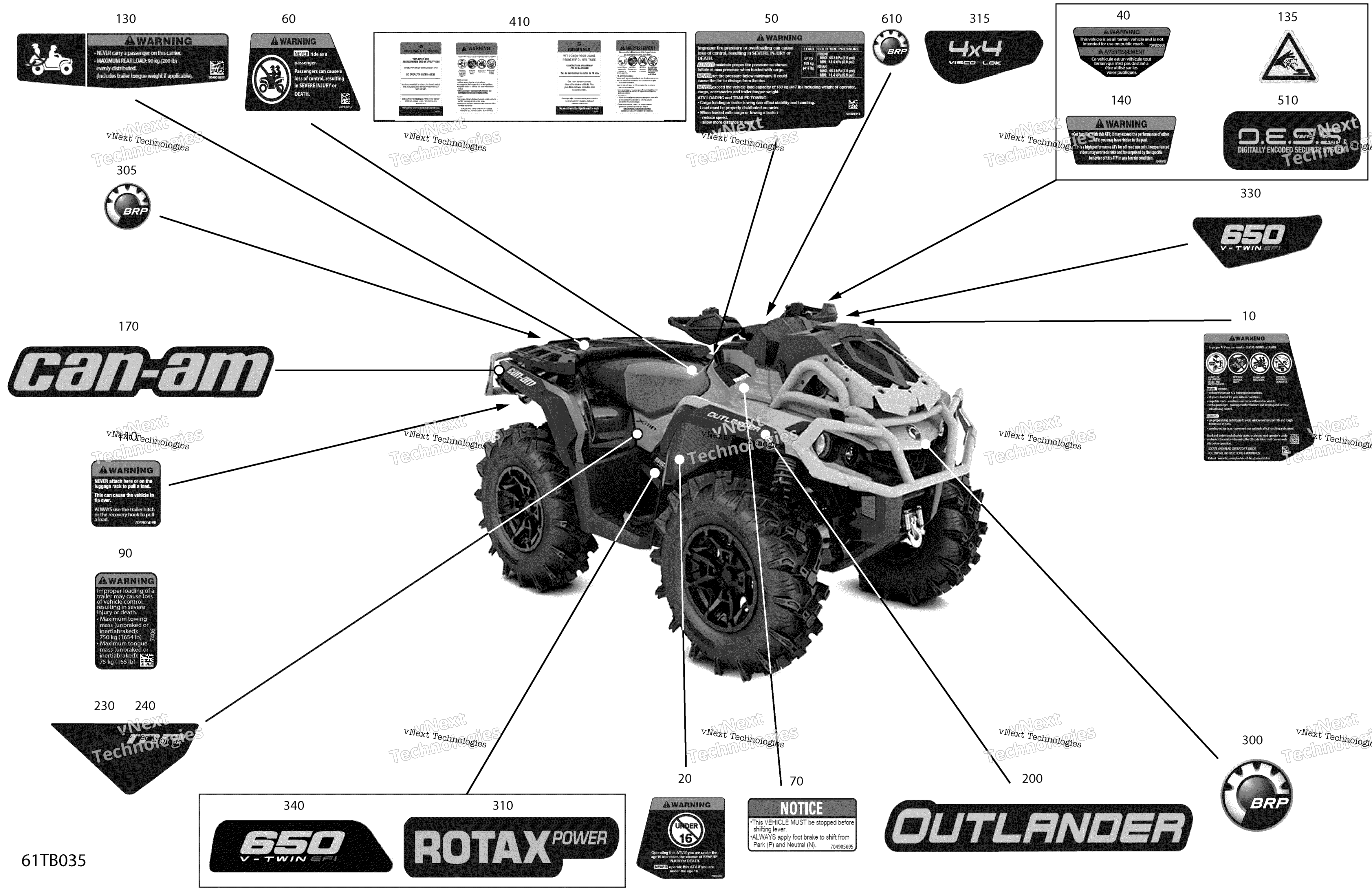 2022 Outlander 650 EFI - XMR - North America