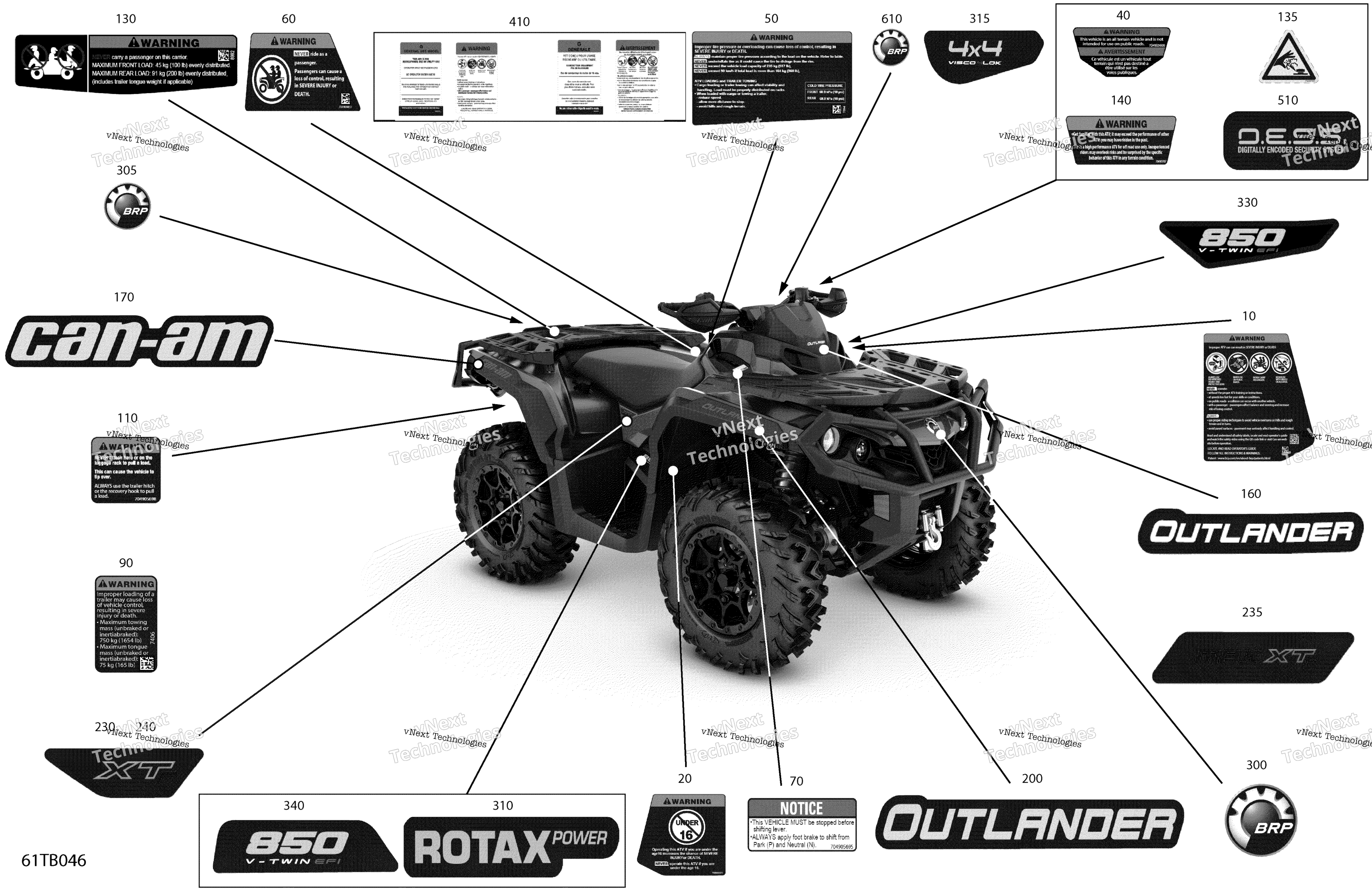 2022 Outlander 850 EFI - XTP - North America
