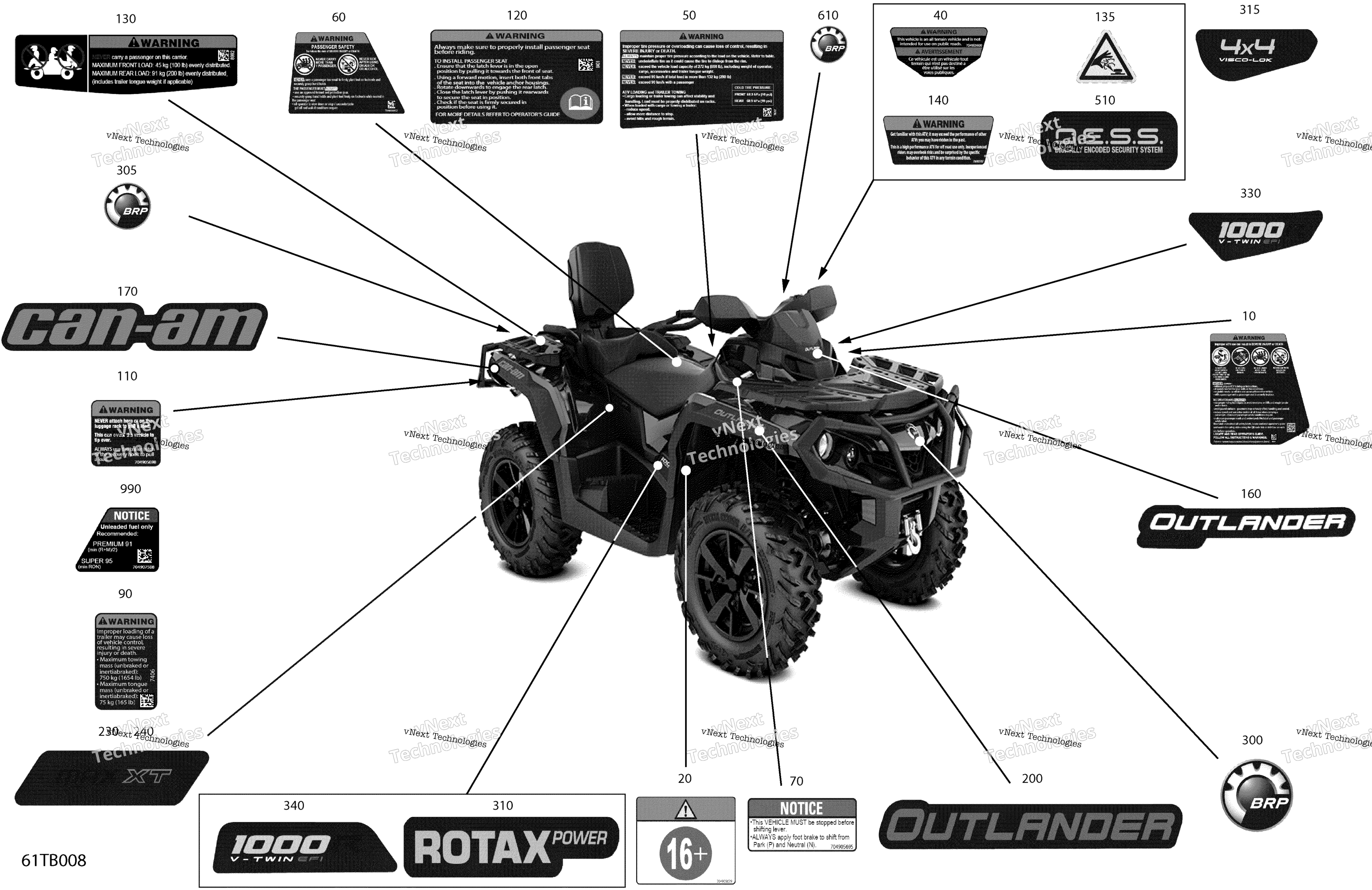 2022 Outlander MAX 1000R EFI - XT - North America