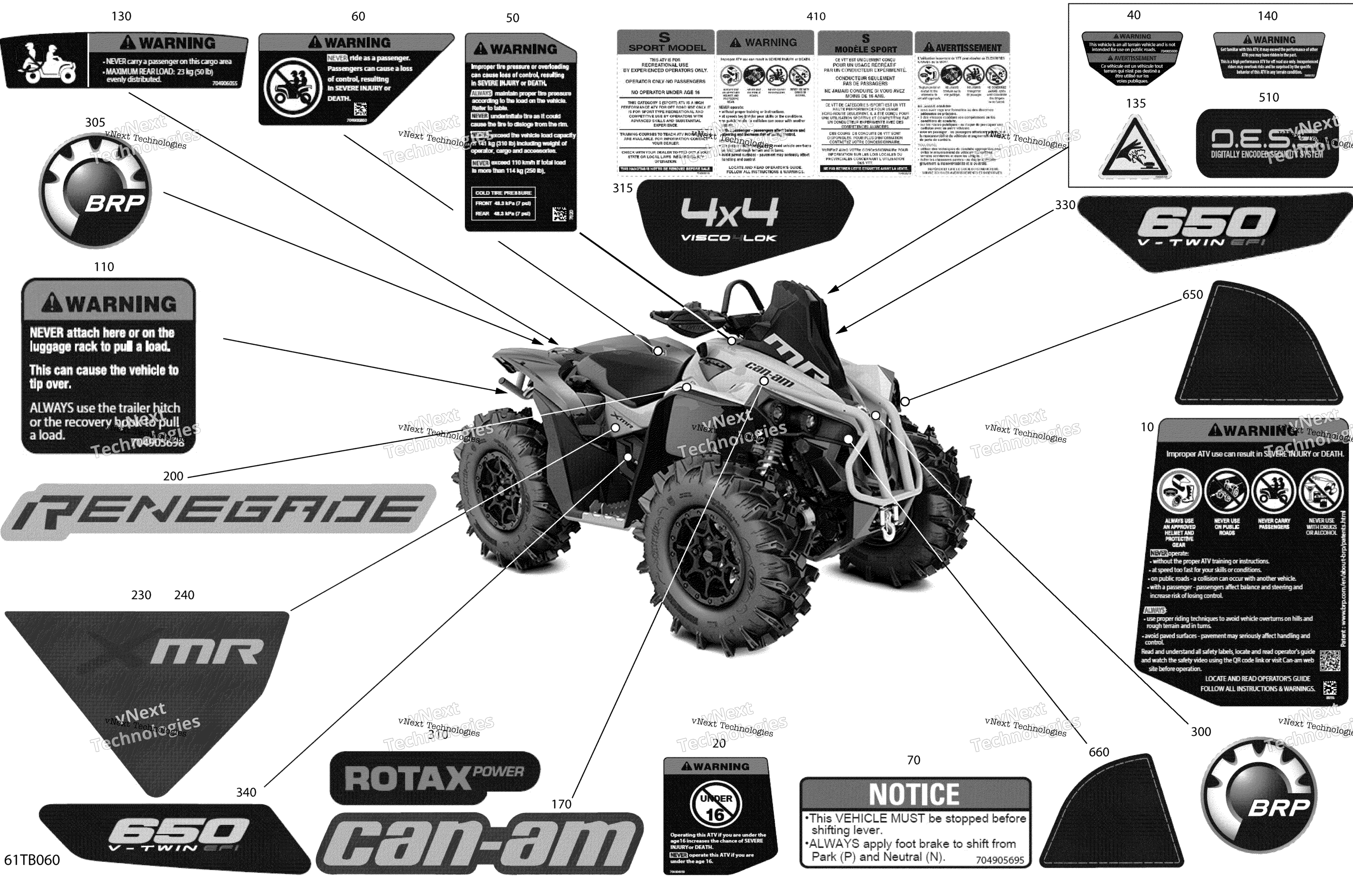 2022 Renegade 650 EFI - XMR - North America