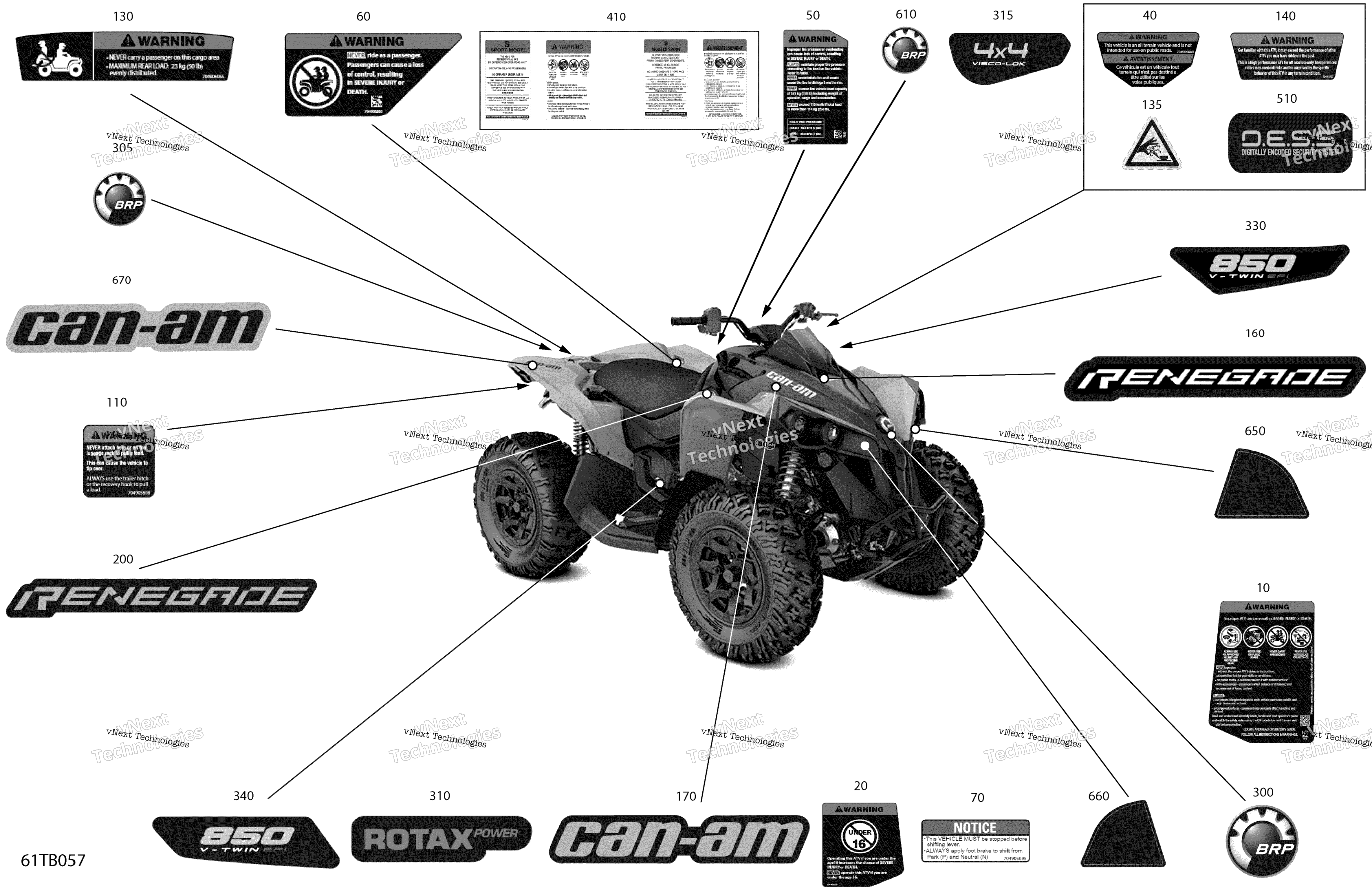 2022 Renegade 850 EFI - STD - North America