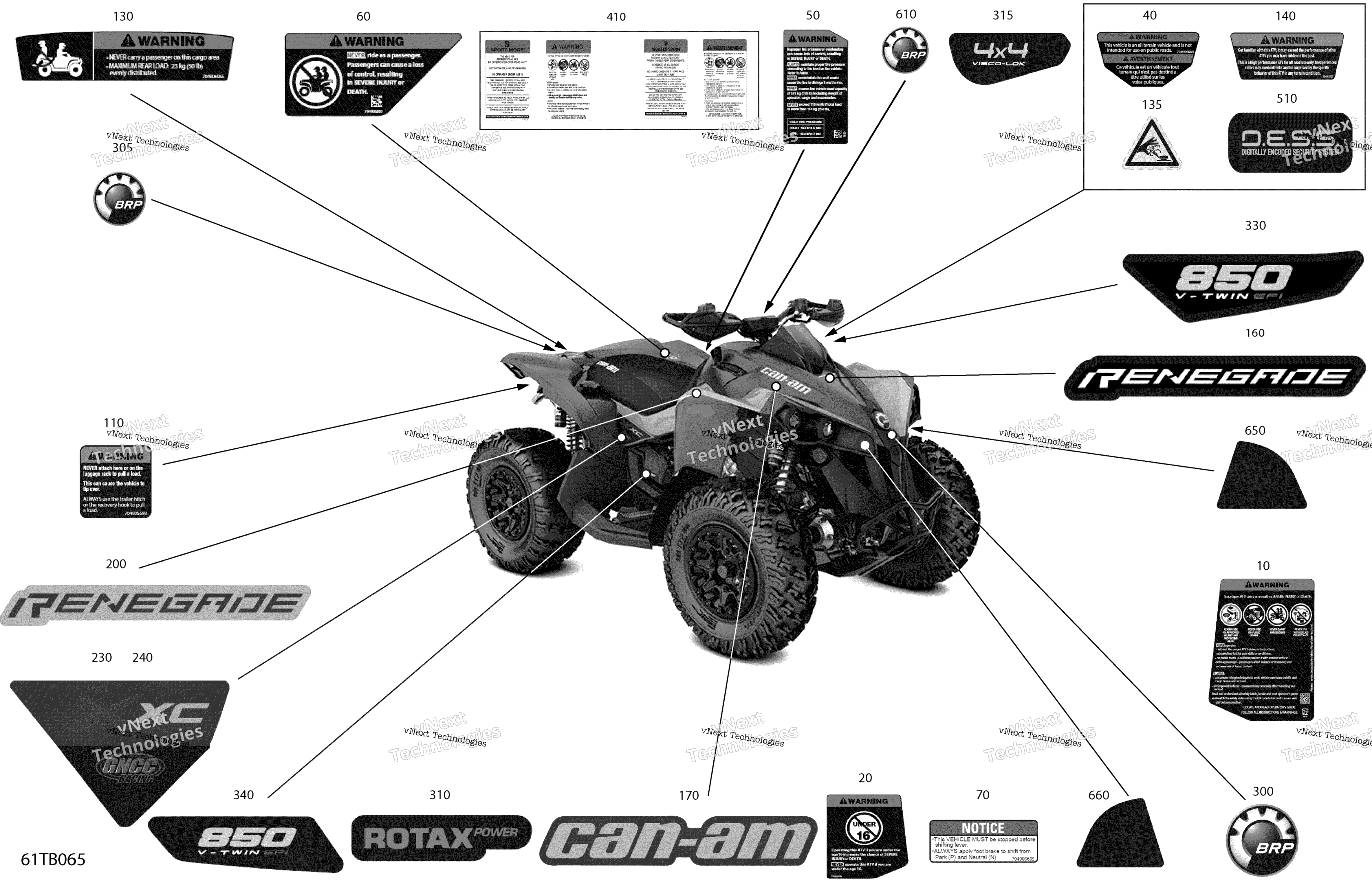 2022 Renegade 850 EFI - XXC - North America