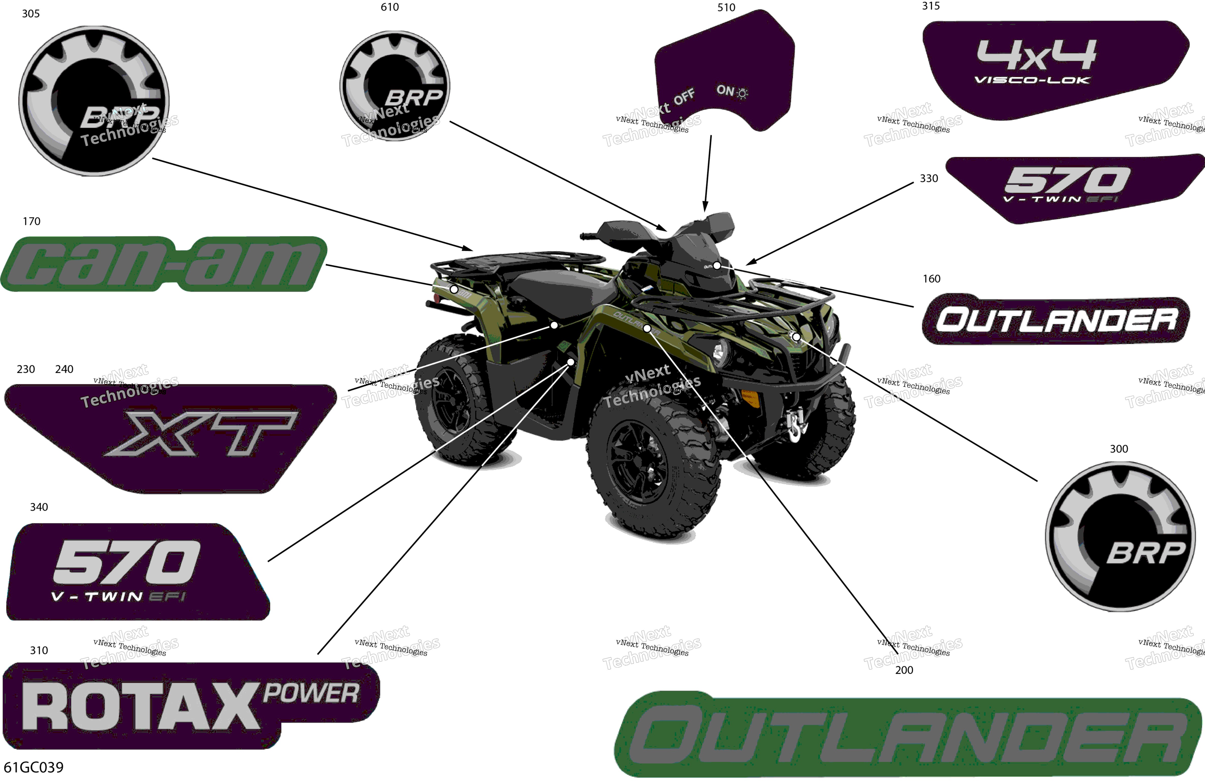 2023 Outlander 570 EFI - XT - (2UPA-2UPB) North America