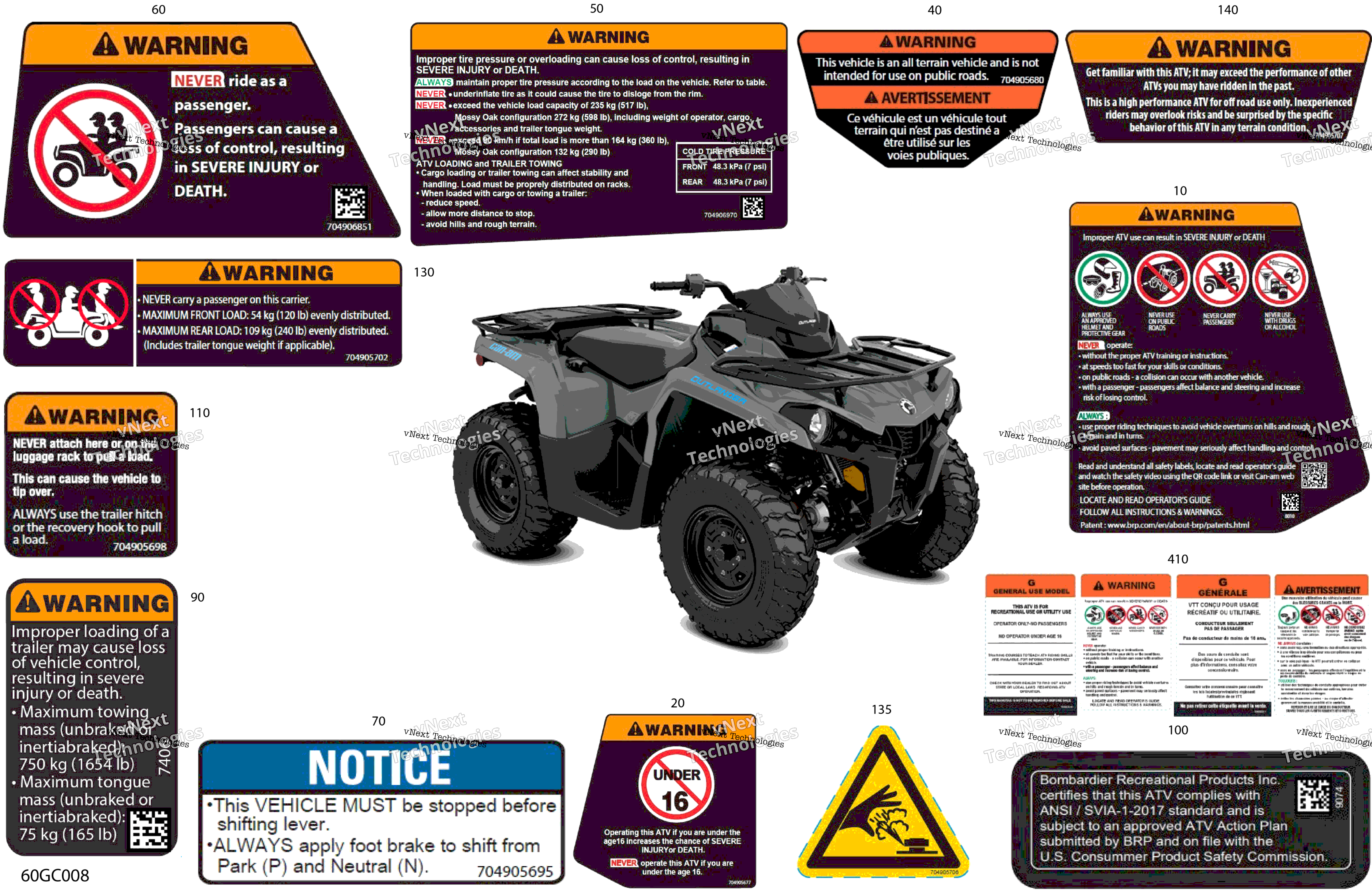 2023 Outlander 570 EFI - XT - (2YPA-2YPB) North America