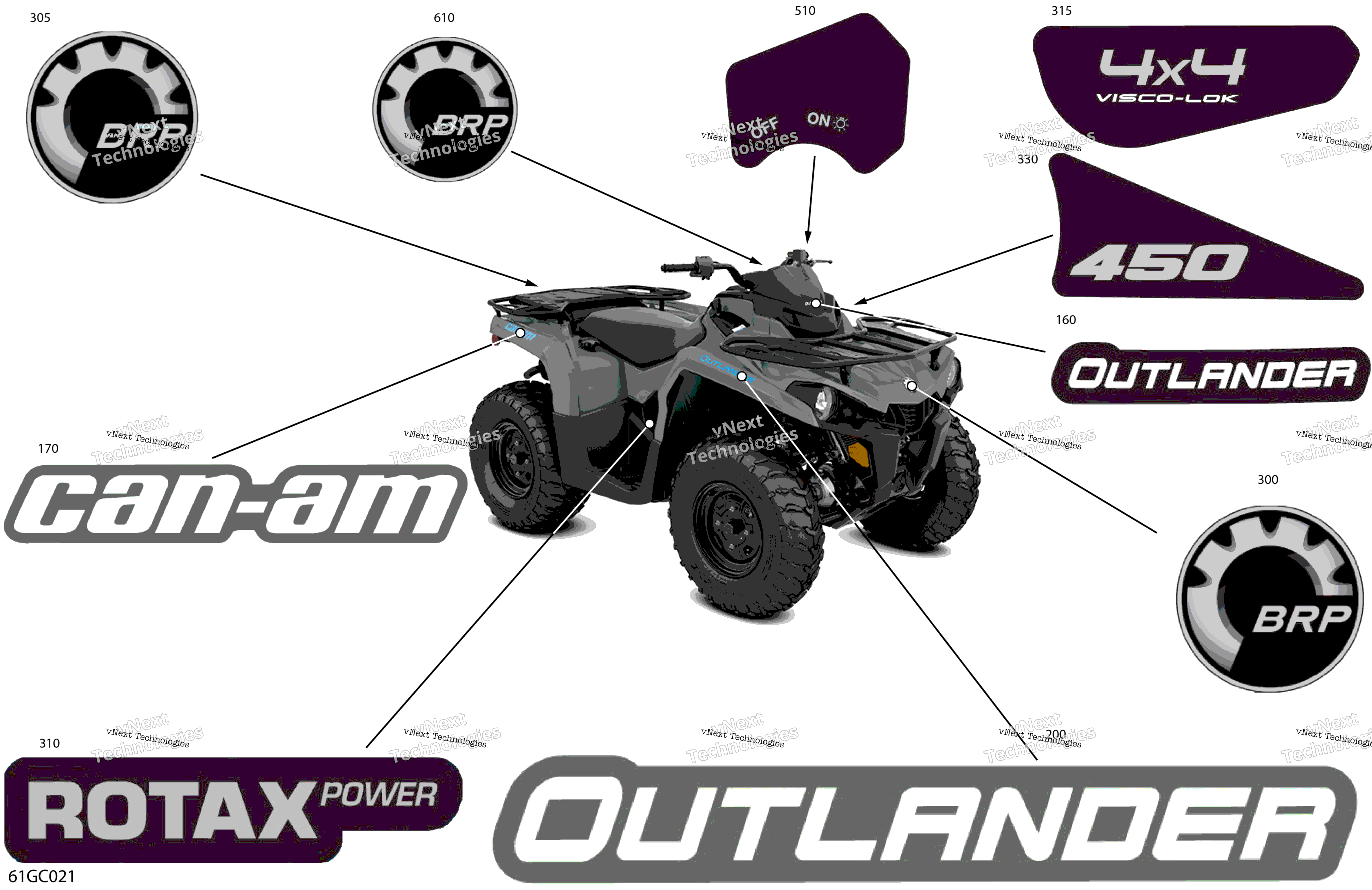 2023 Outlander 450 EFI - DPS - North America