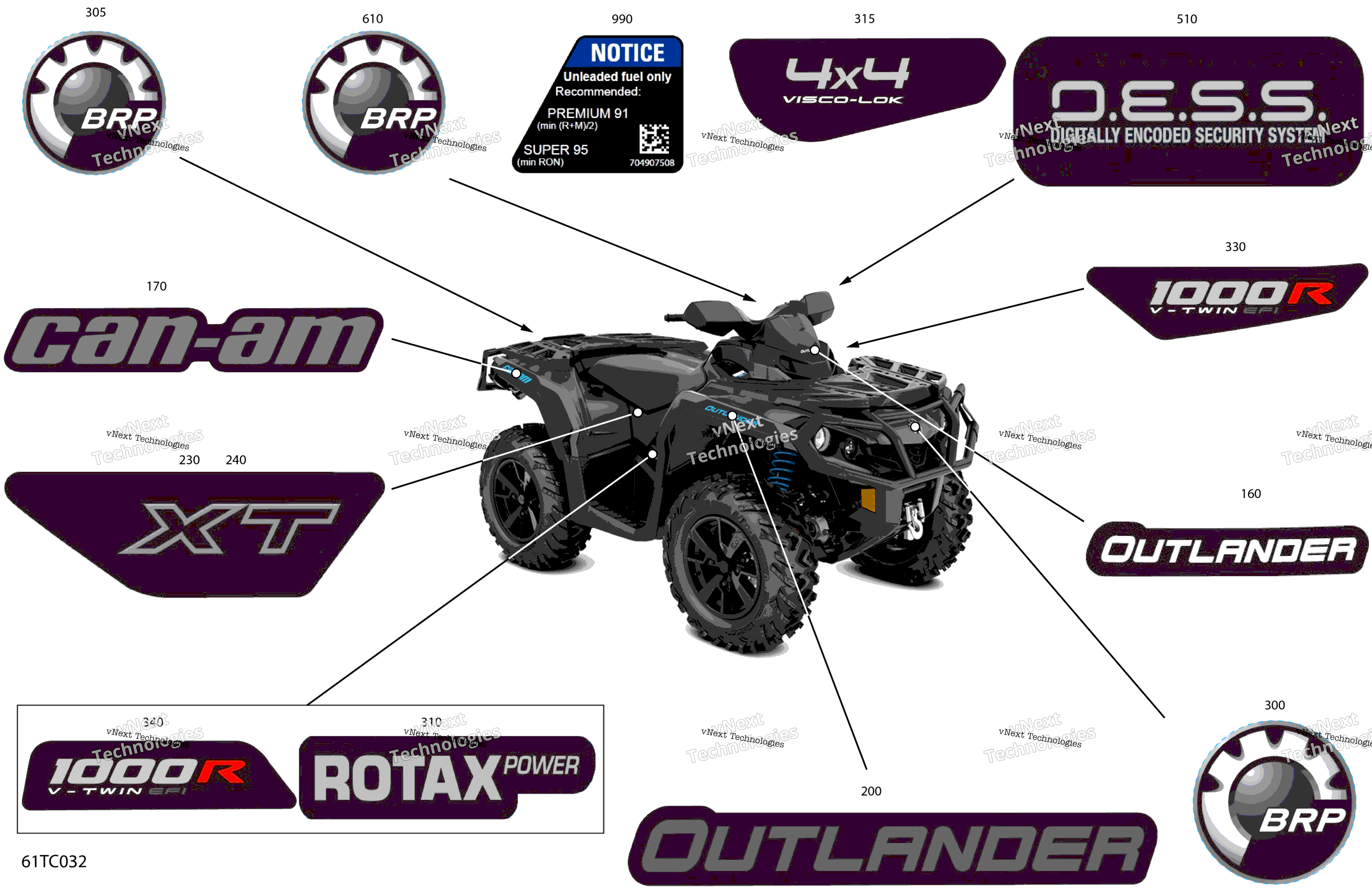 2023 Outlander 1000R EFI - XT - (5TPA-5TPB-5TPC) North America